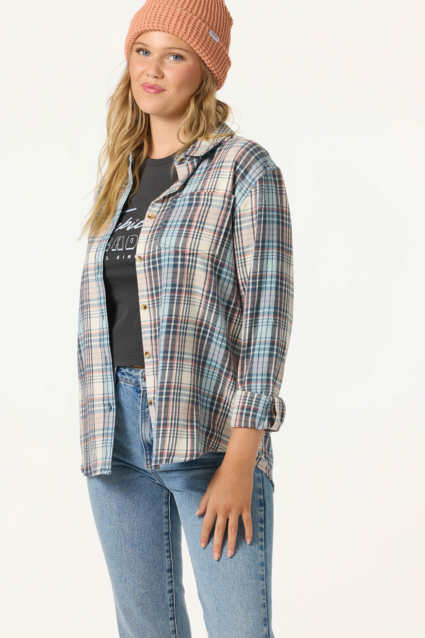 Logan Flannel Long Sleeve Top - Image 4