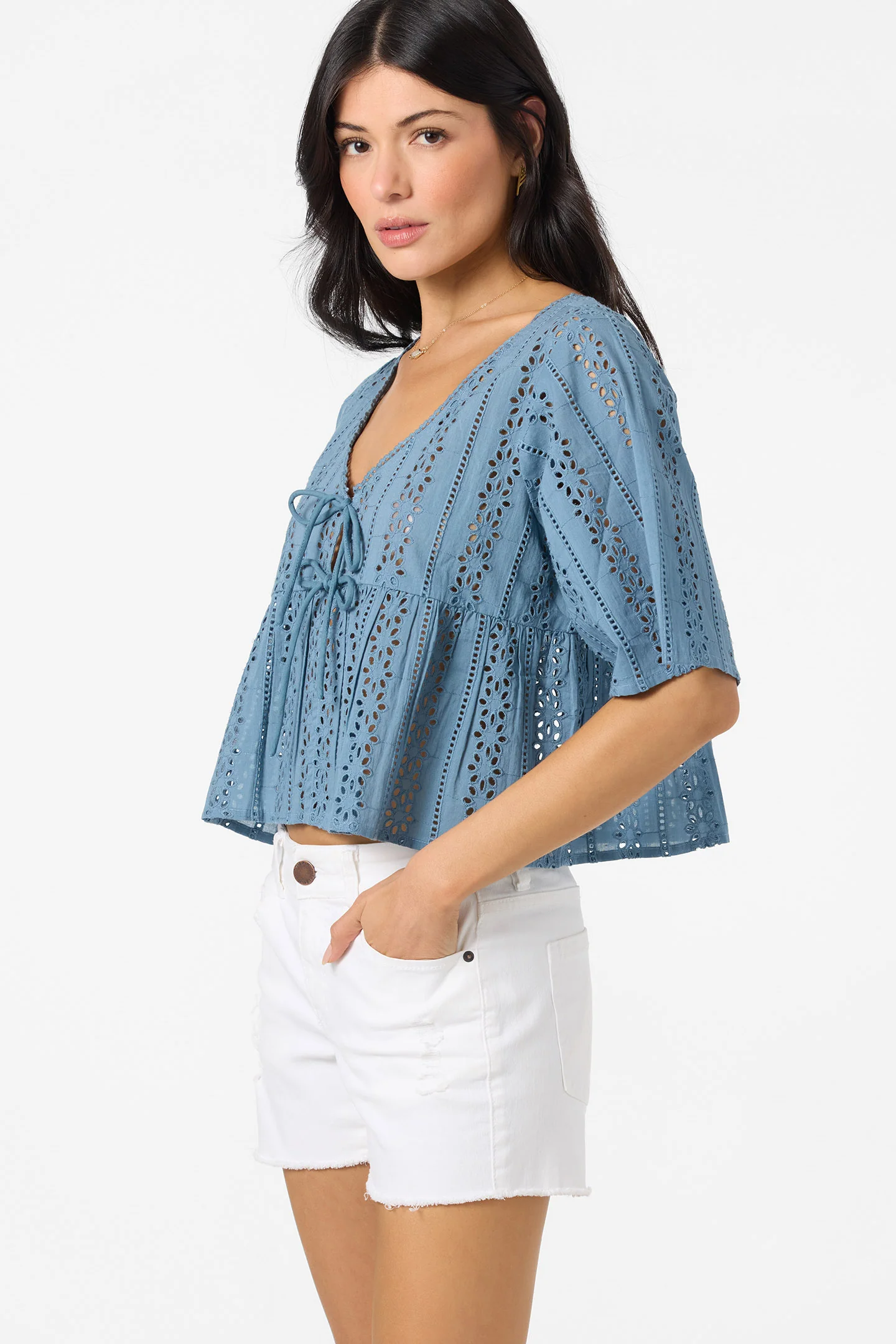 Loni Eyelet Top - Image 5
