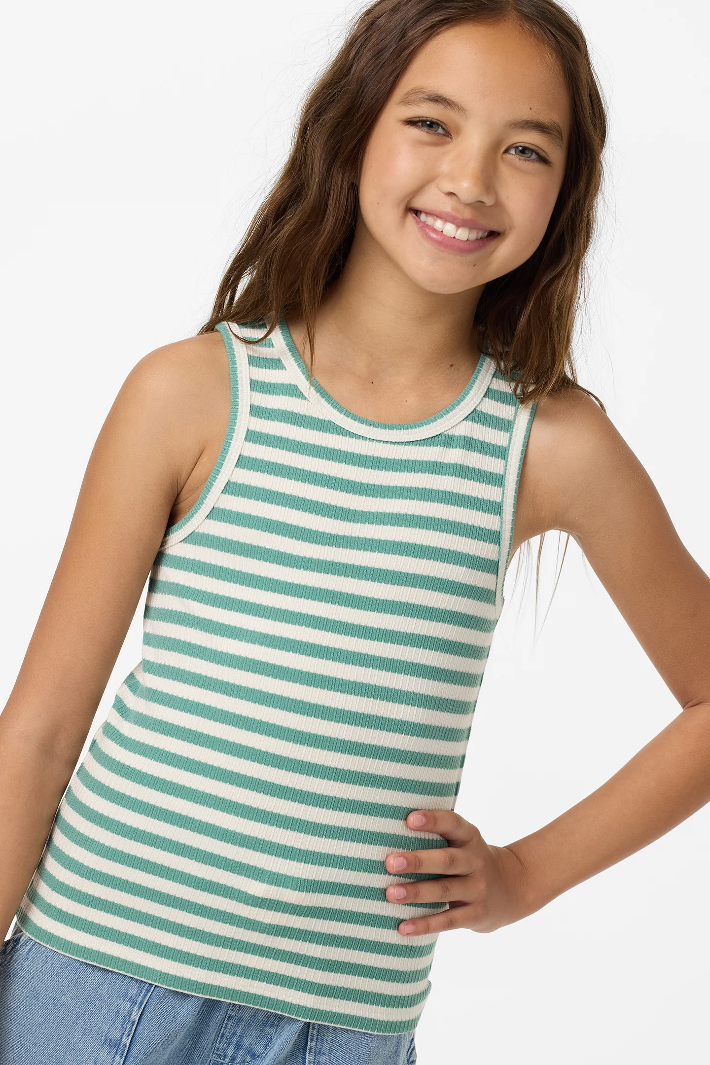 Girl's Lonnie Stripe Top - Image 4