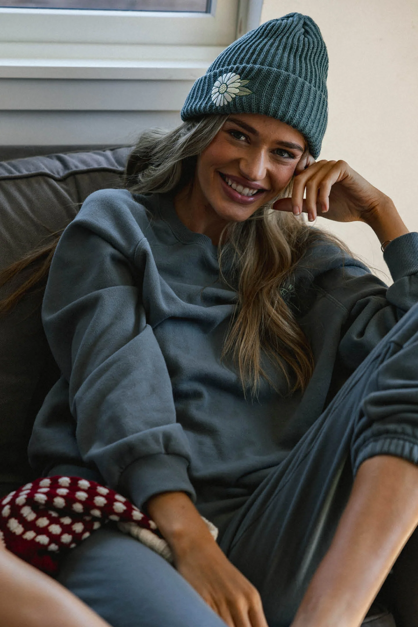 Women's Market Embroidery Beanie - Image 3