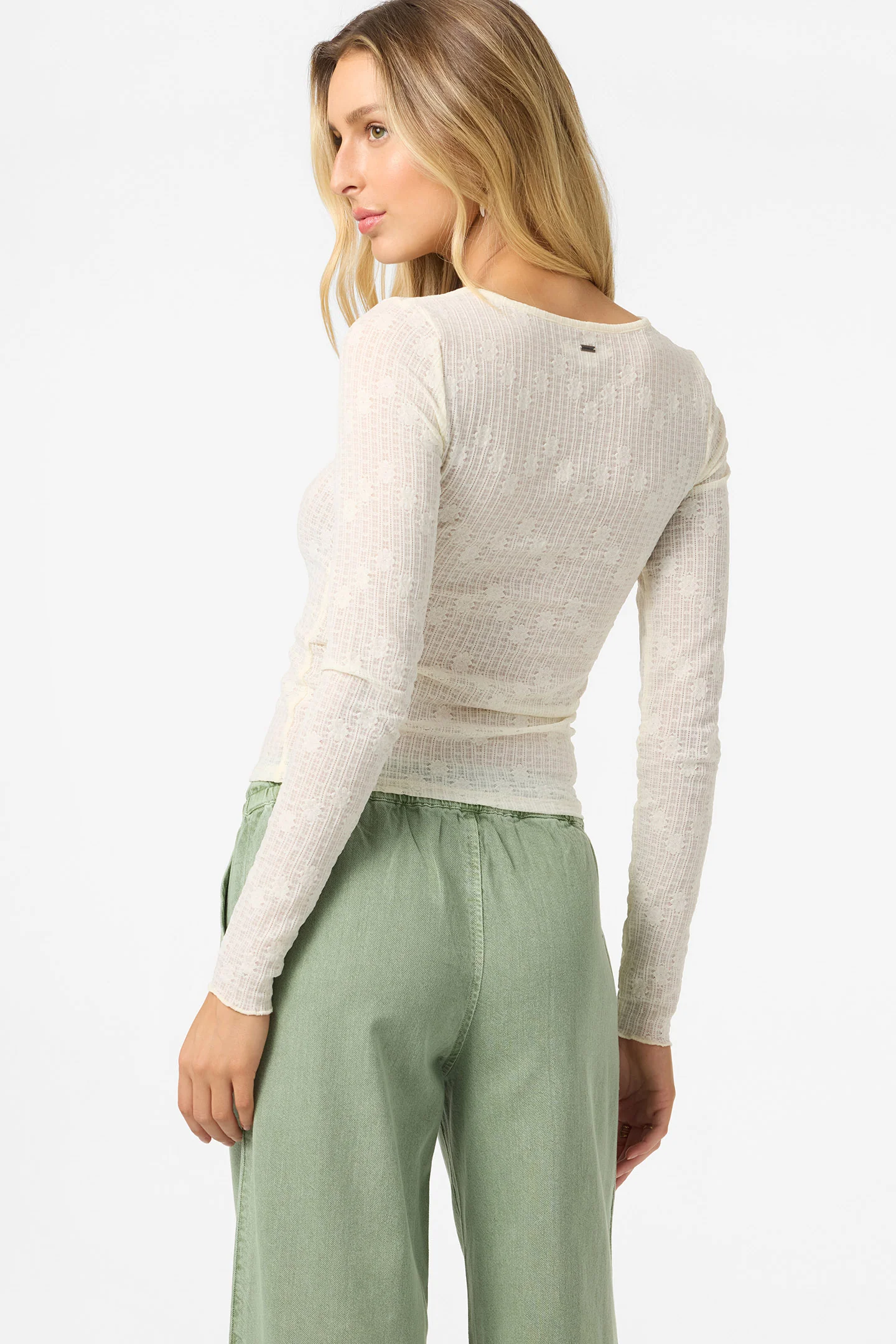 Marliz Lace Long Sleeve Top - Image 2