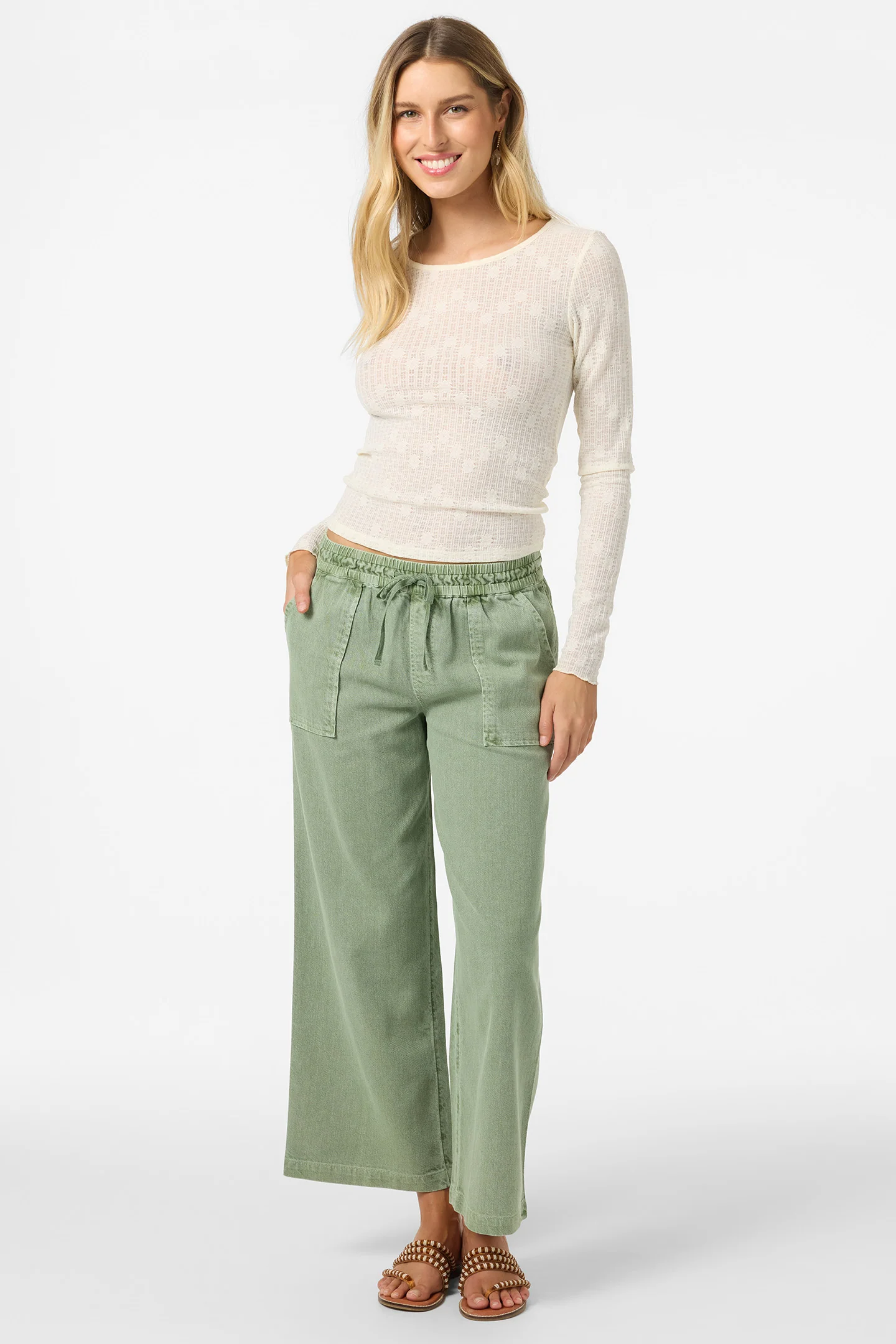 Marliz Lace Long Sleeve Top - Image 3