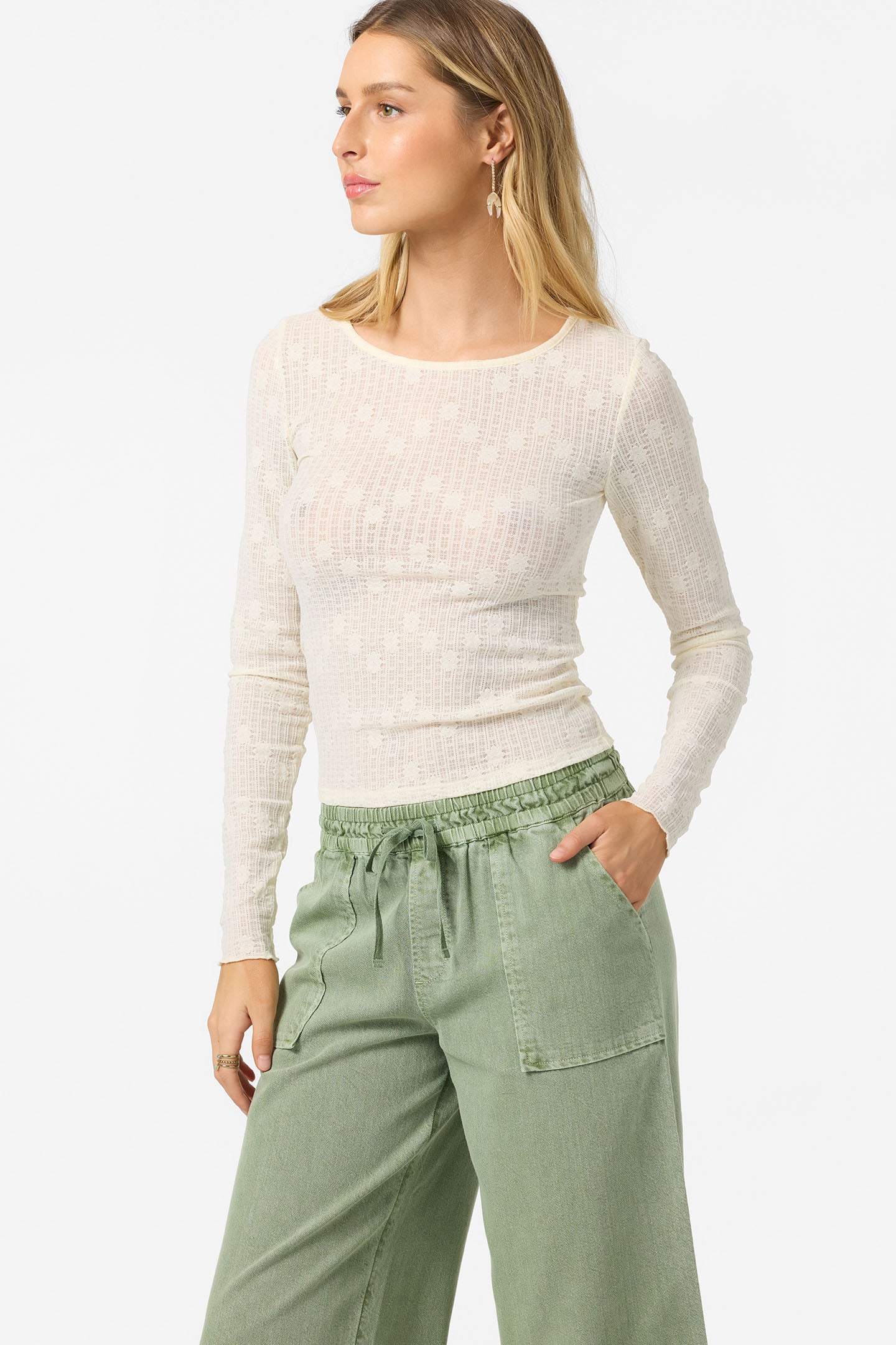 Marliz Lace Long Sleeve Top - Image 5