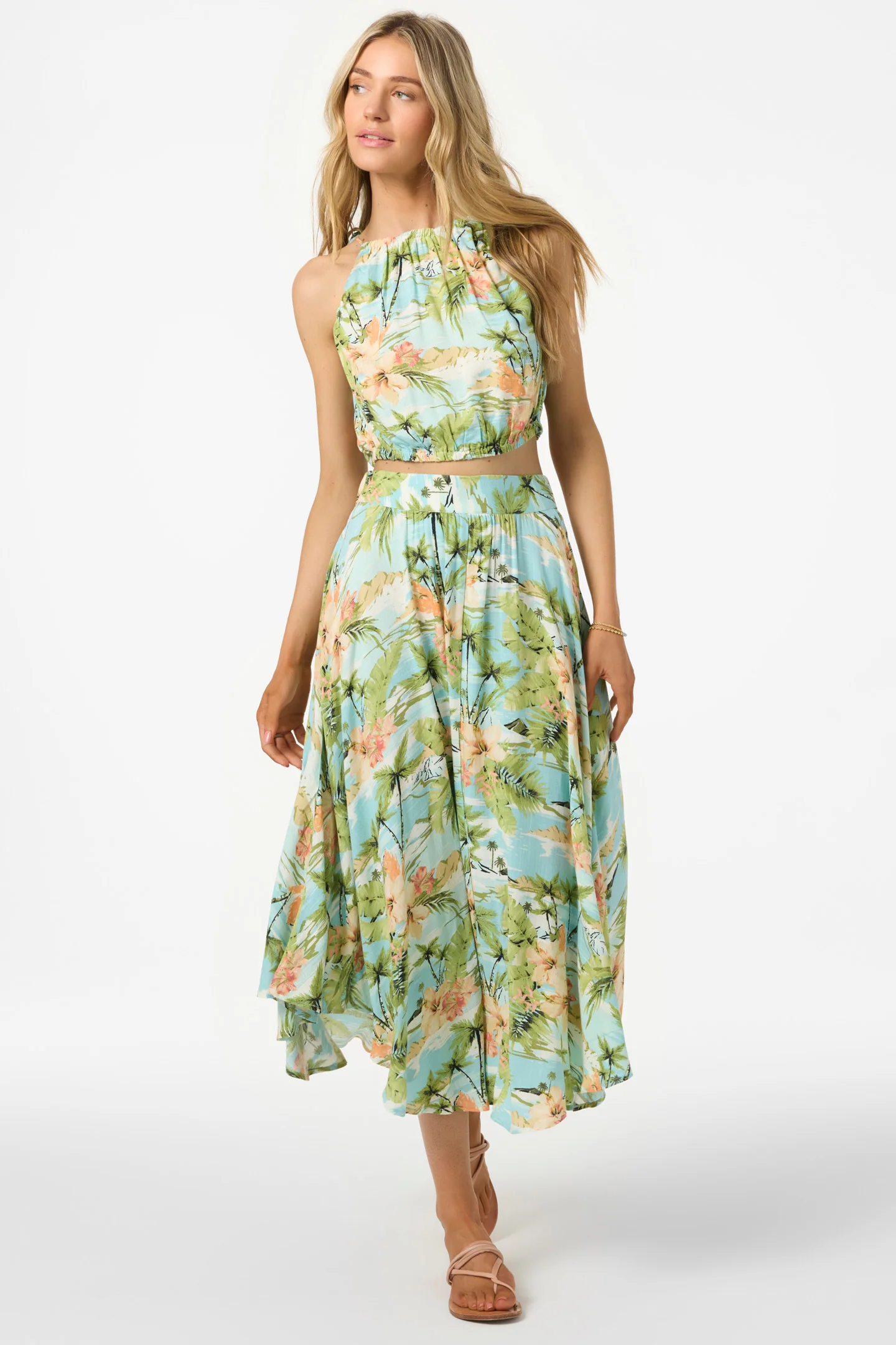 Marnie Tropical Midi Skirts - Image 3