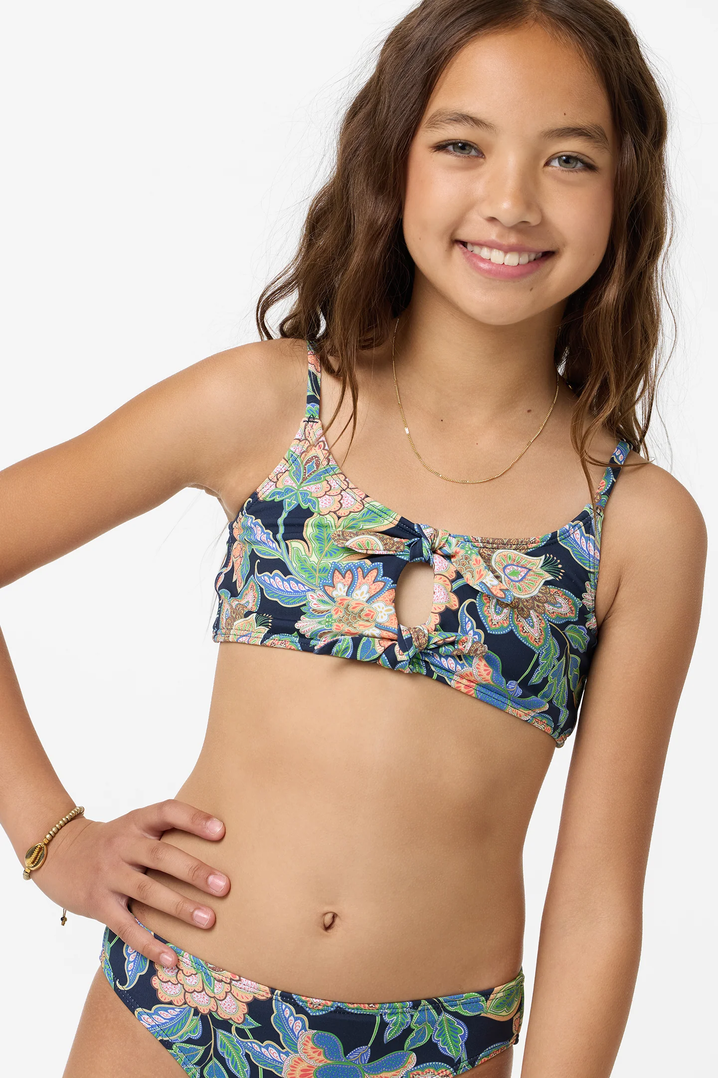 Girl's Mermaid Floral Hanky Swim Set - Image 4
