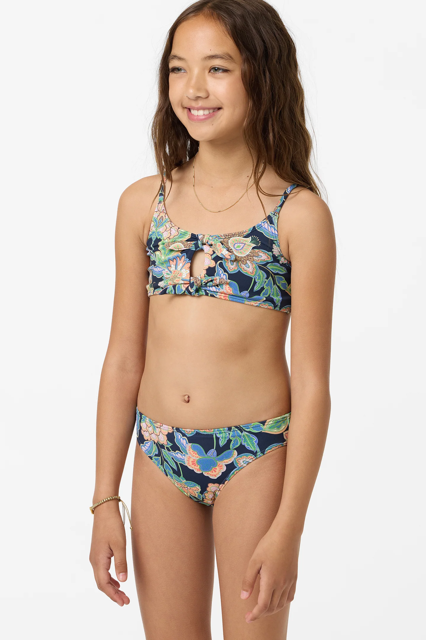 Girl's Mermaid Floral Hanky Swim Set - Image 5