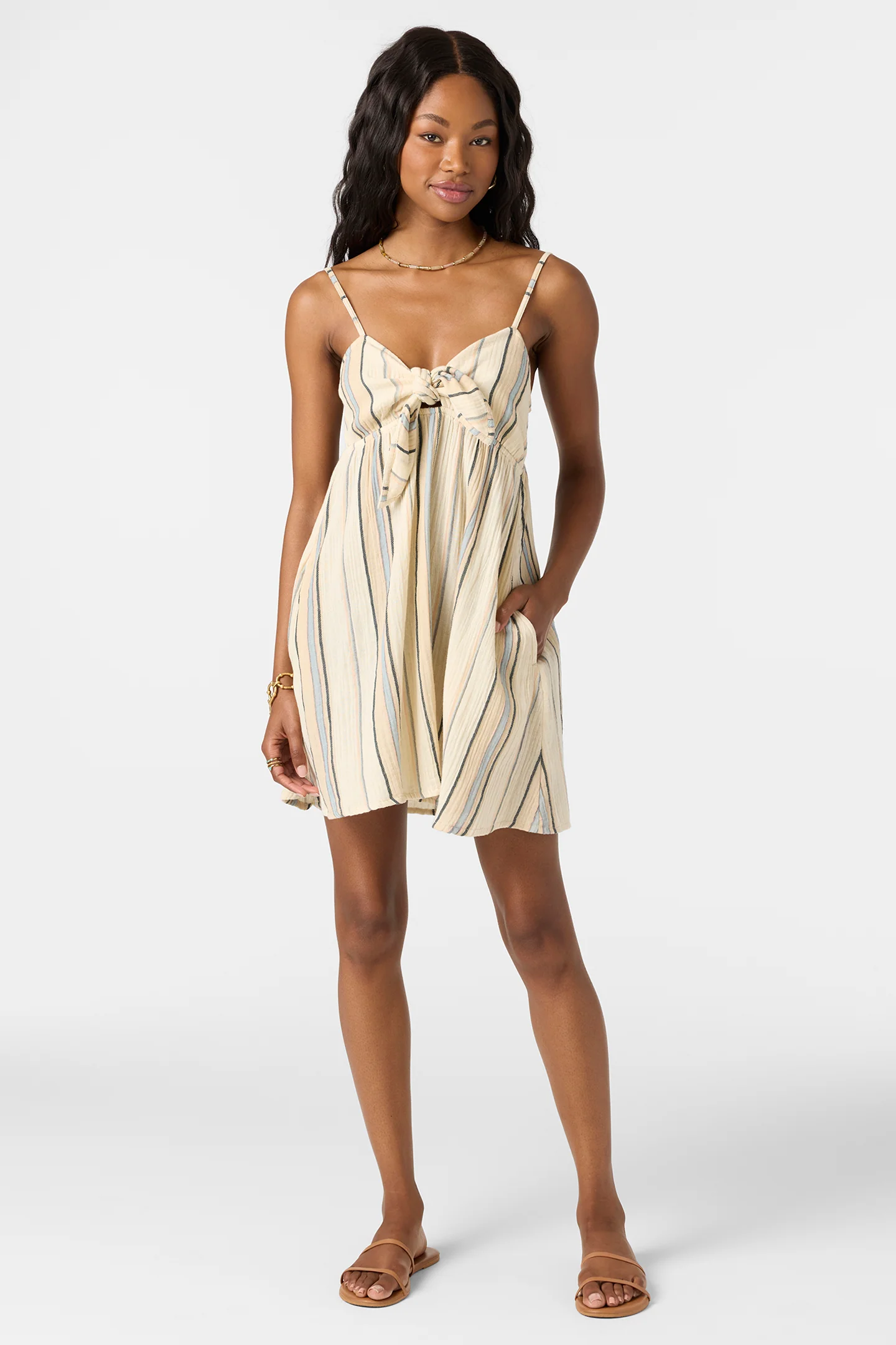 Natalya Stripe Mini Dress - Image 6