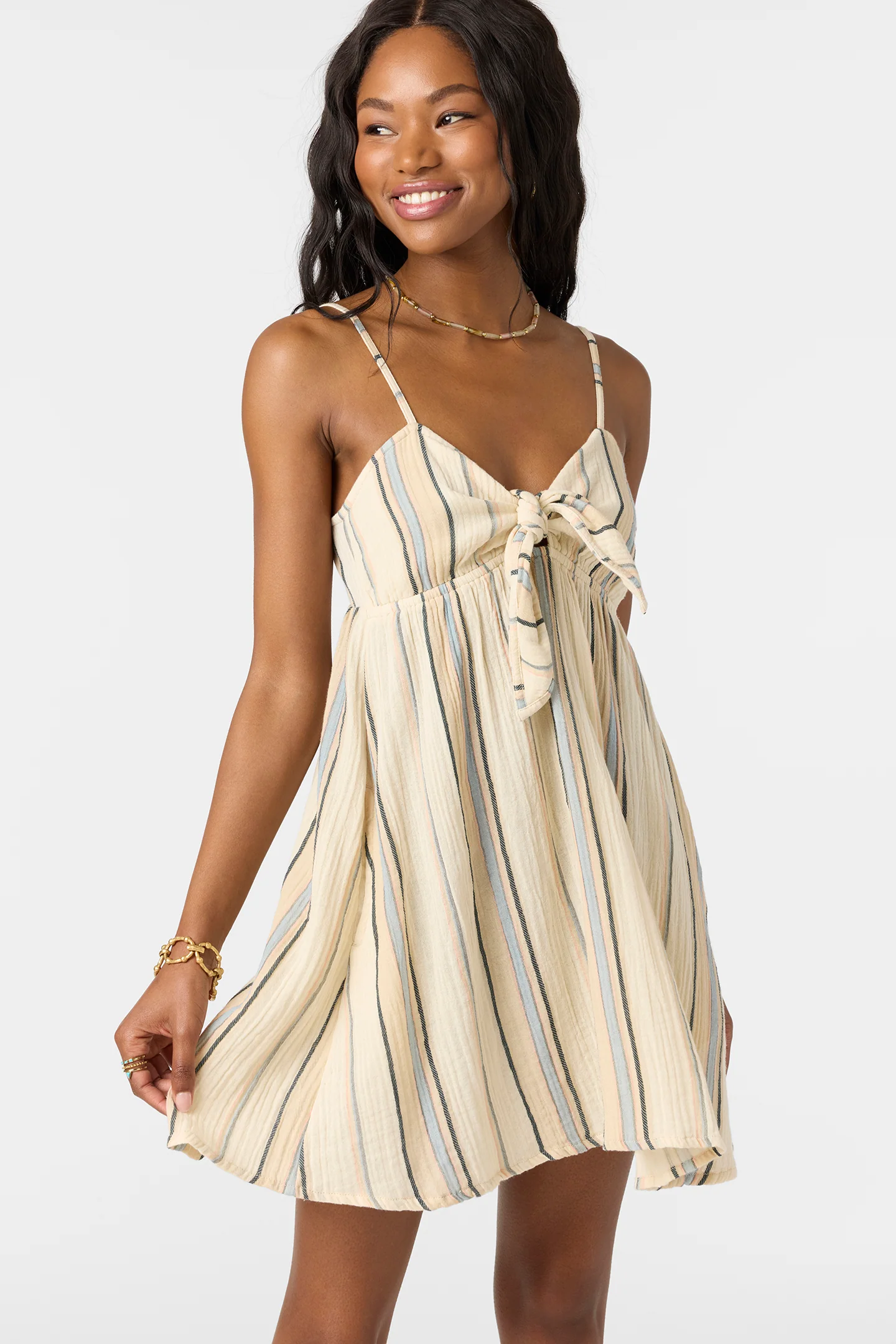 Natalya Stripe Mini Dress - Image 7