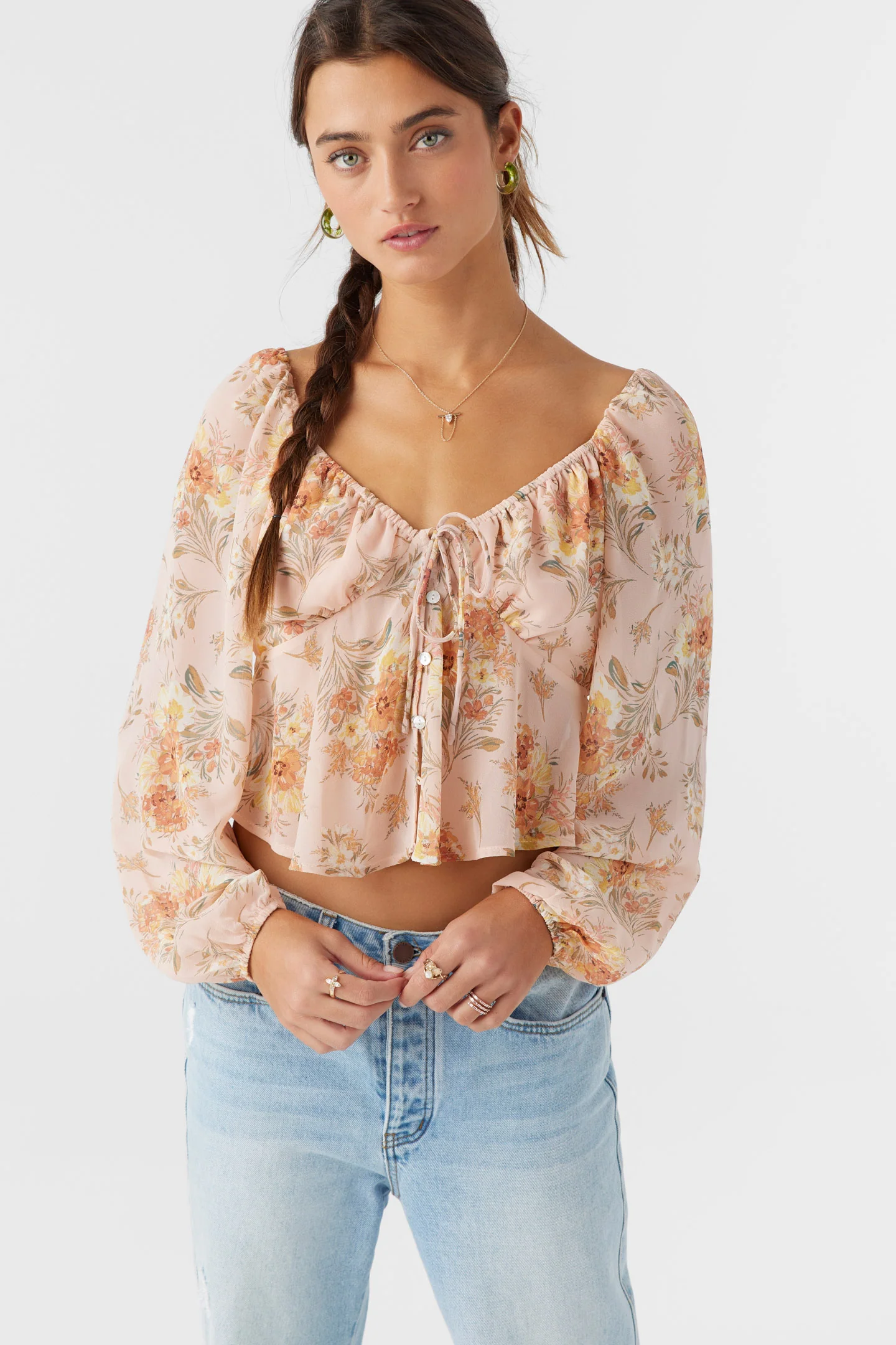 Noa Naya Floral Long Sleeve Top - Image 3