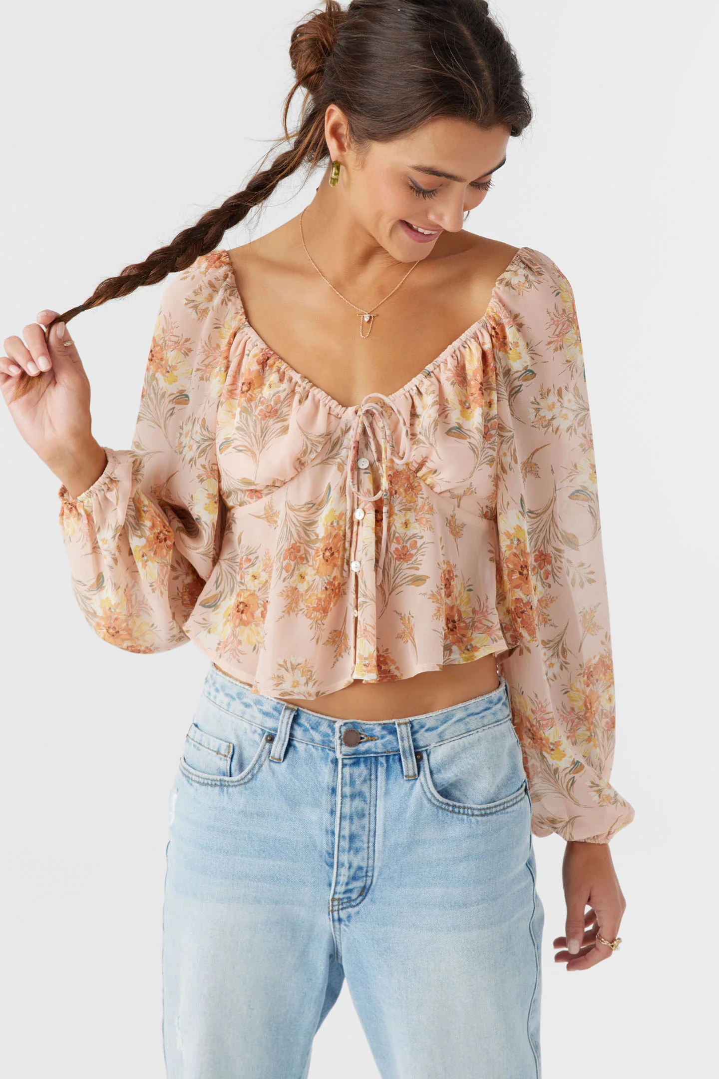 Noa Naya Floral Long Sleeve Top - Image 8