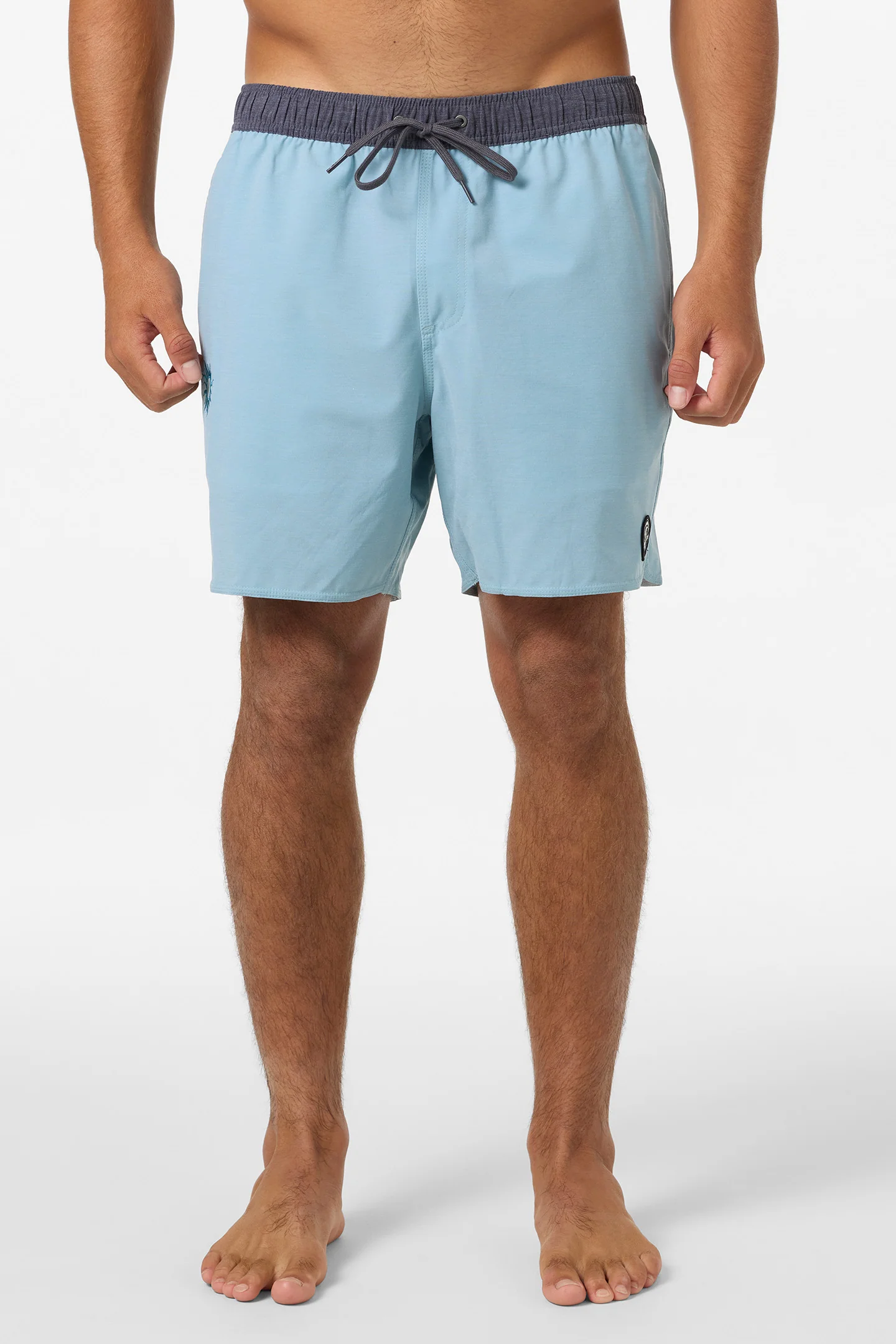 O'Riginals Solid Scallop Elastic Waist 16" Swim Trunks - Image 2