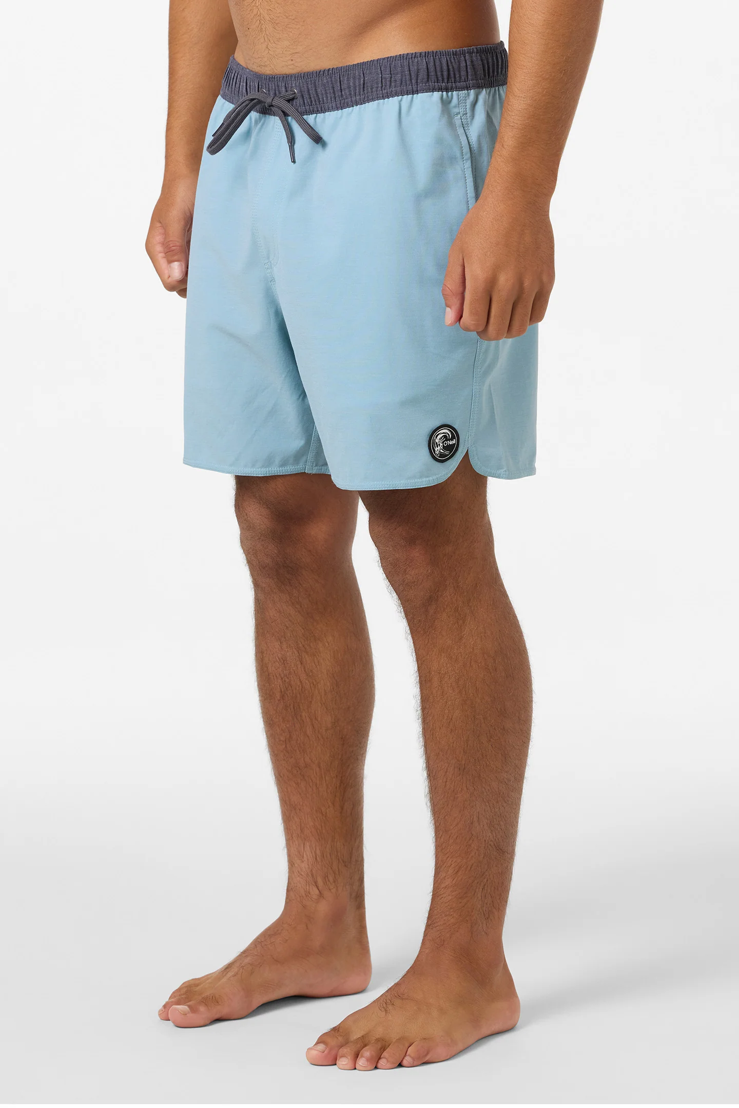 O'Riginals Solid Scallop Elastic Waist 16" Swim Trunks - Image 3