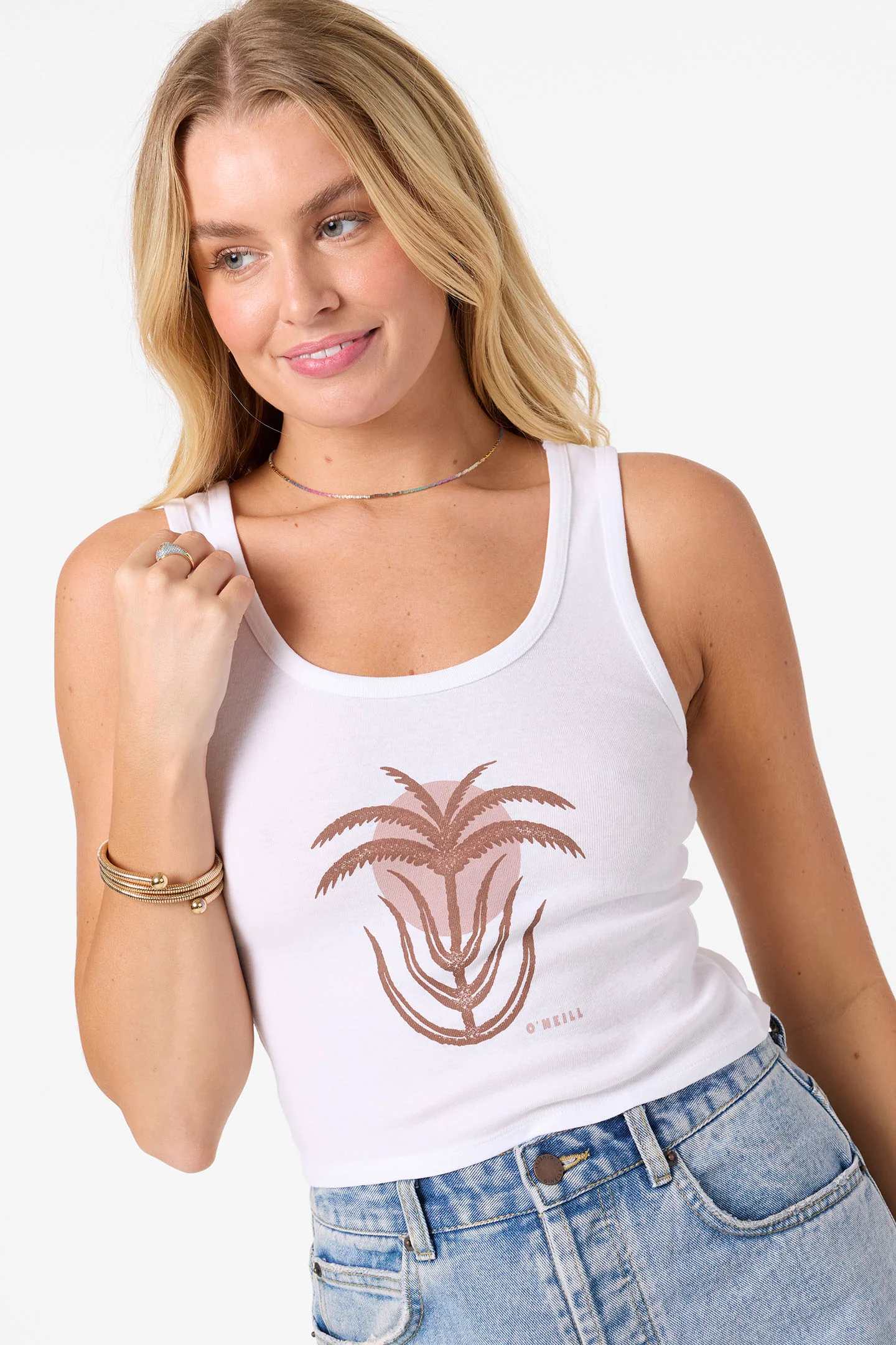 Palm Sun Scoop Neck Tank - Image 4