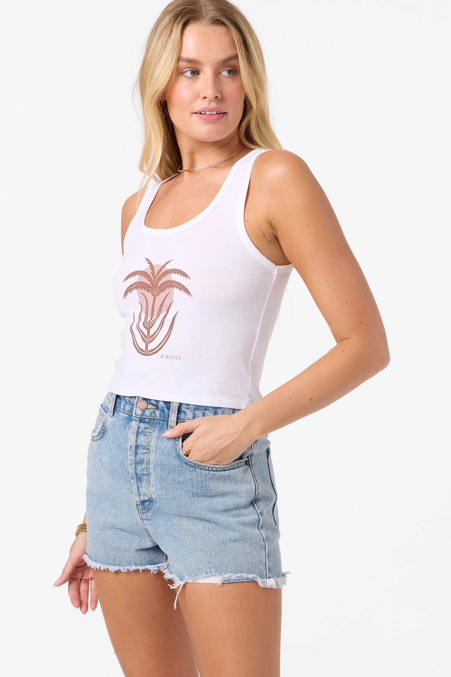 Palm Sun Scoop Neck Tank - Image 5
