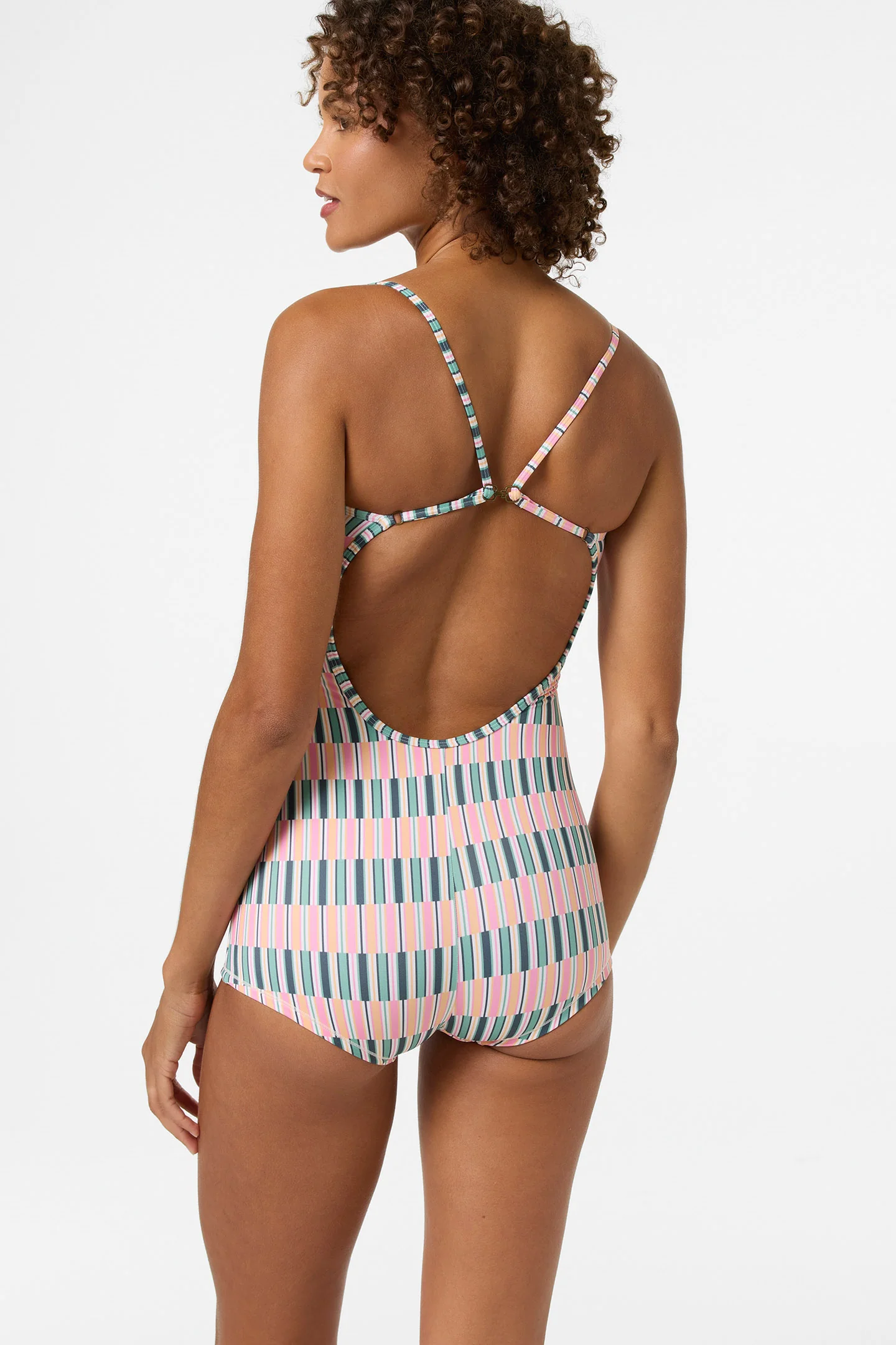 Performance Shadow Bay Printed One-Piece - Image 6