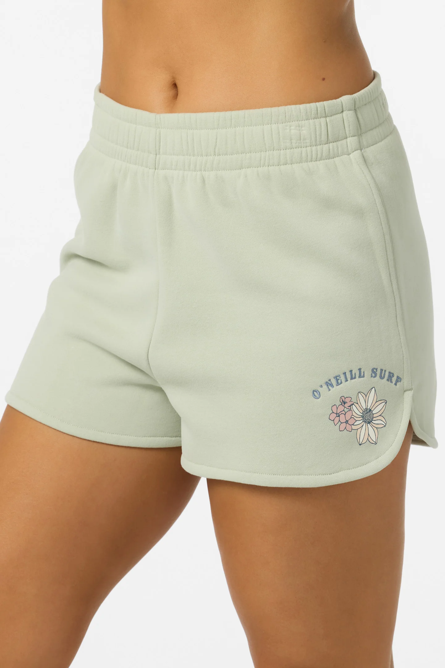 Petal Scallop Fleece Lounge Shorts - Image 5