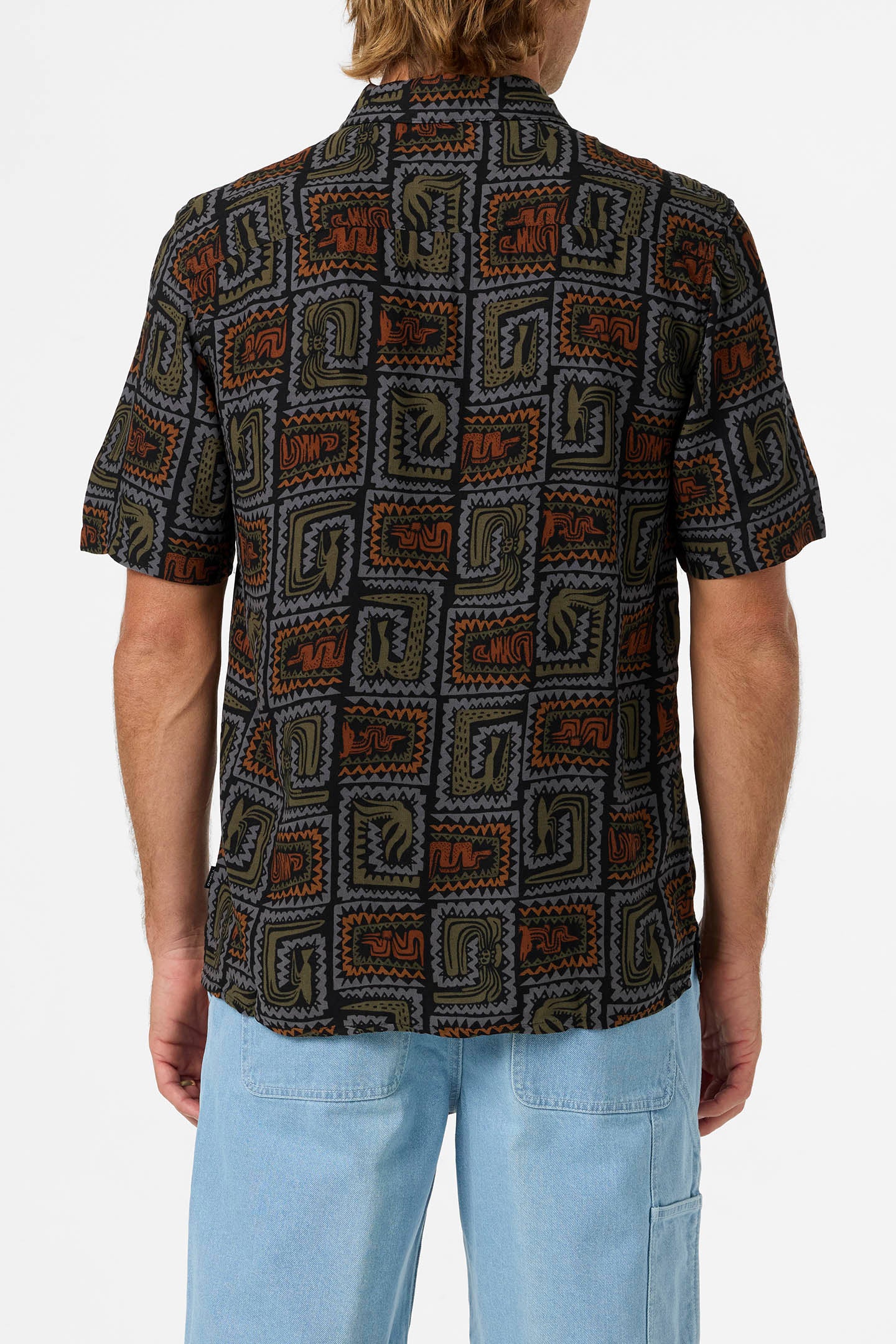 Relaxed Woven Camp Shirt - Image 3