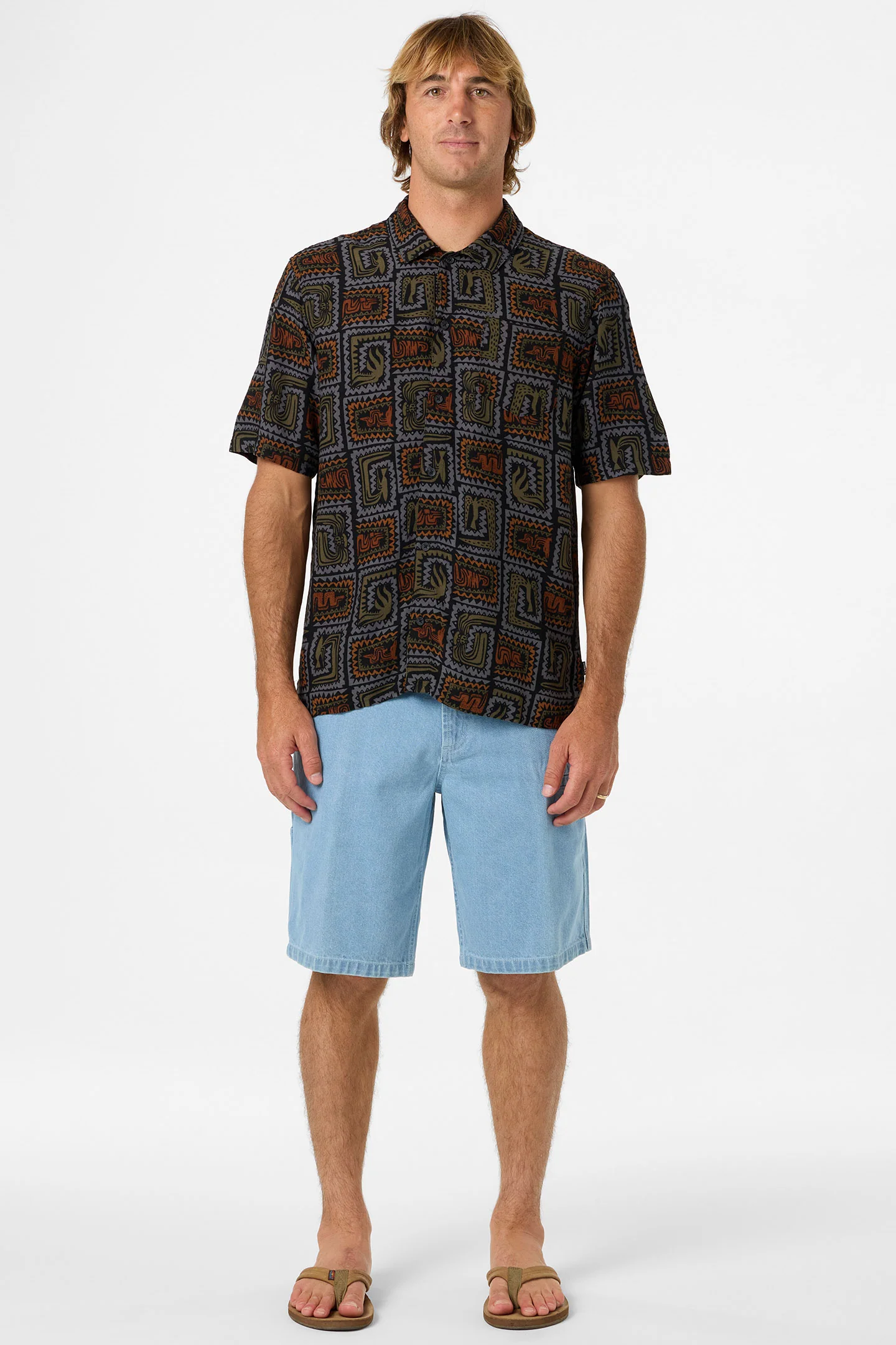 Relaxed Woven Camp Shirt - Image 4