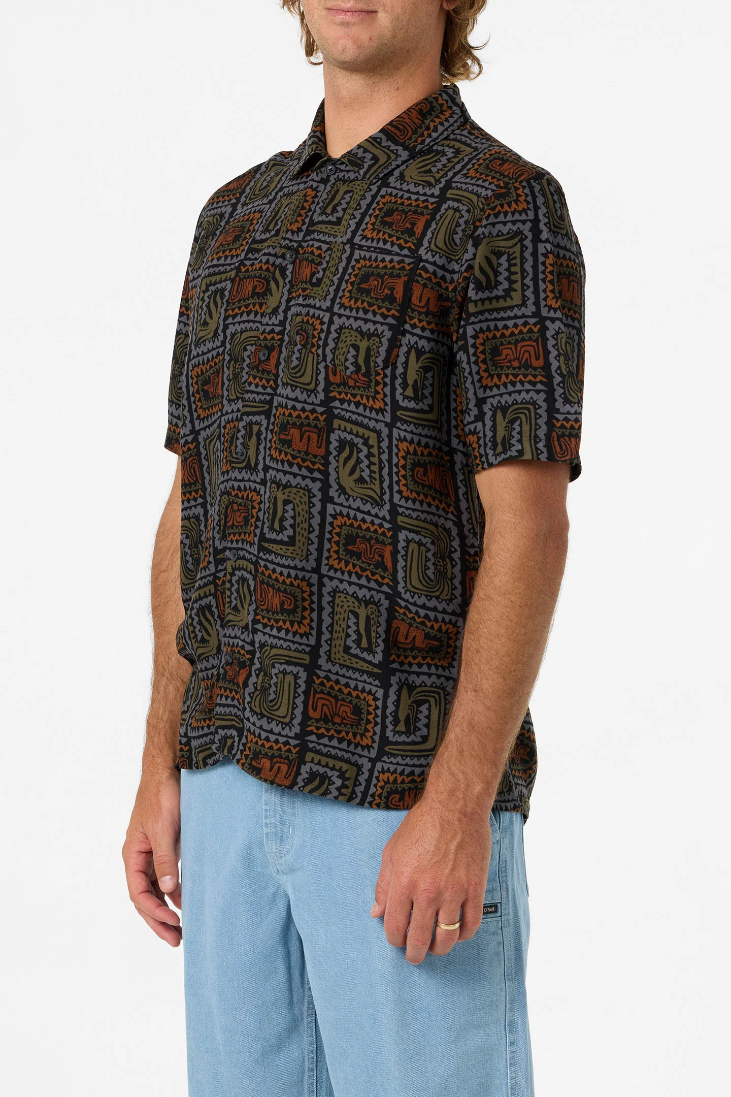 Relaxed Woven Camp Shirt - Image 5