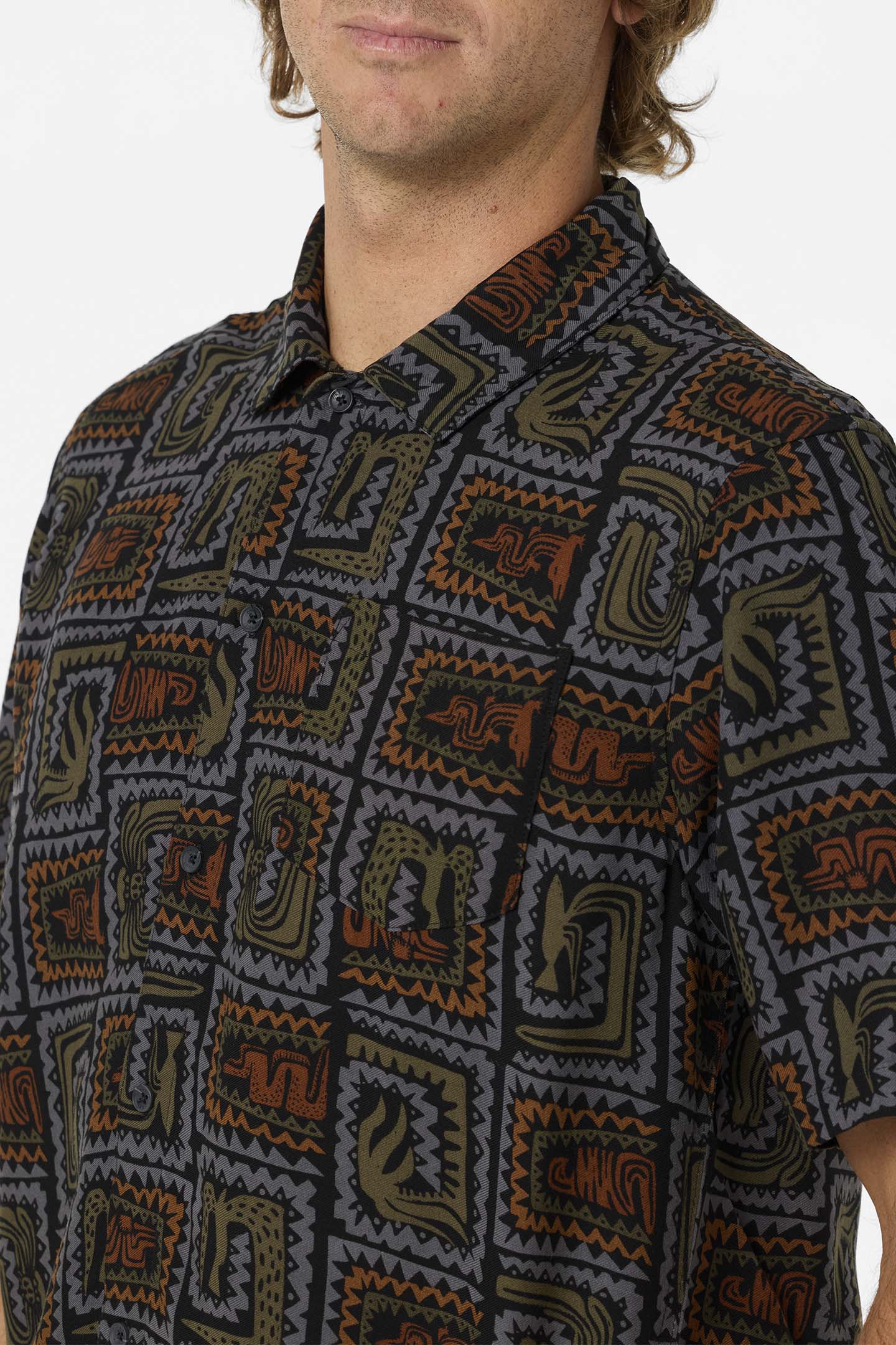 Relaxed Woven Camp Shirt - Image 6