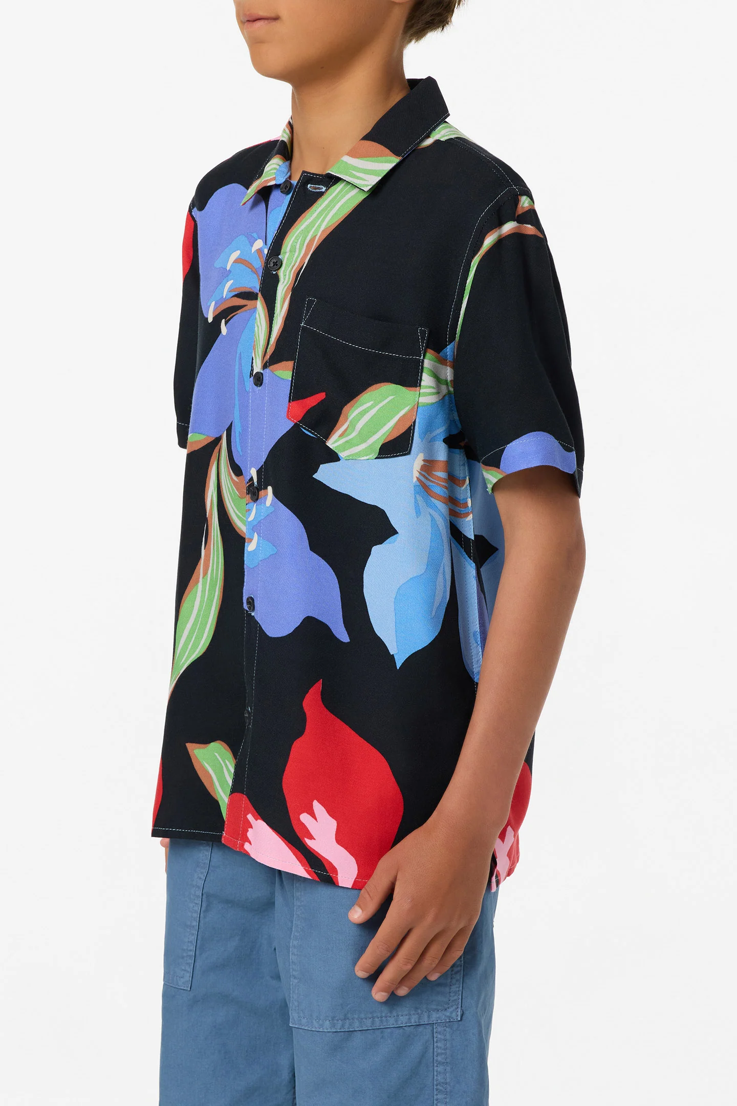 Boy's Relaxed Woven Camp Shirt - Image 3