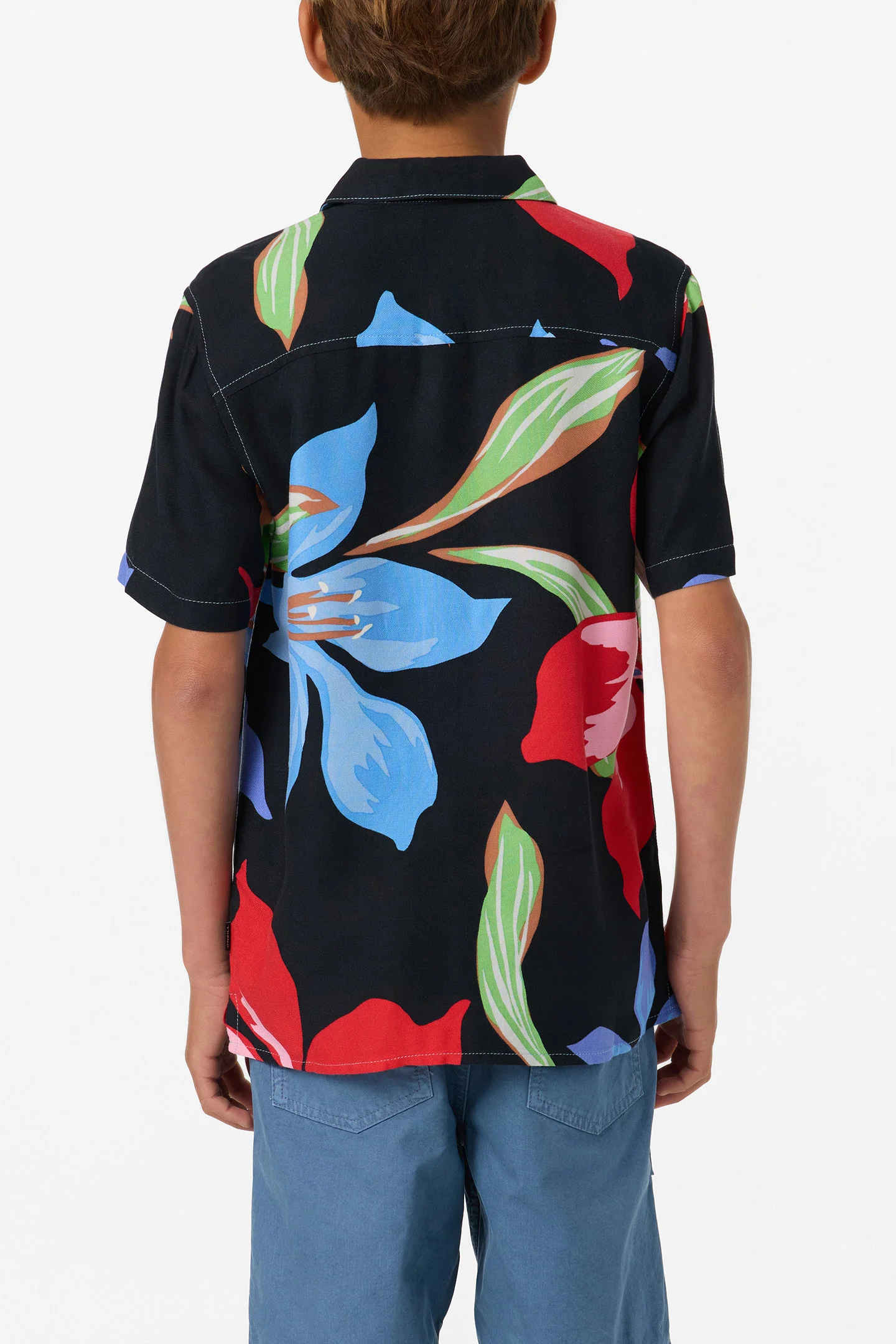 Boy's Relaxed Woven Camp Shirt - Image 4