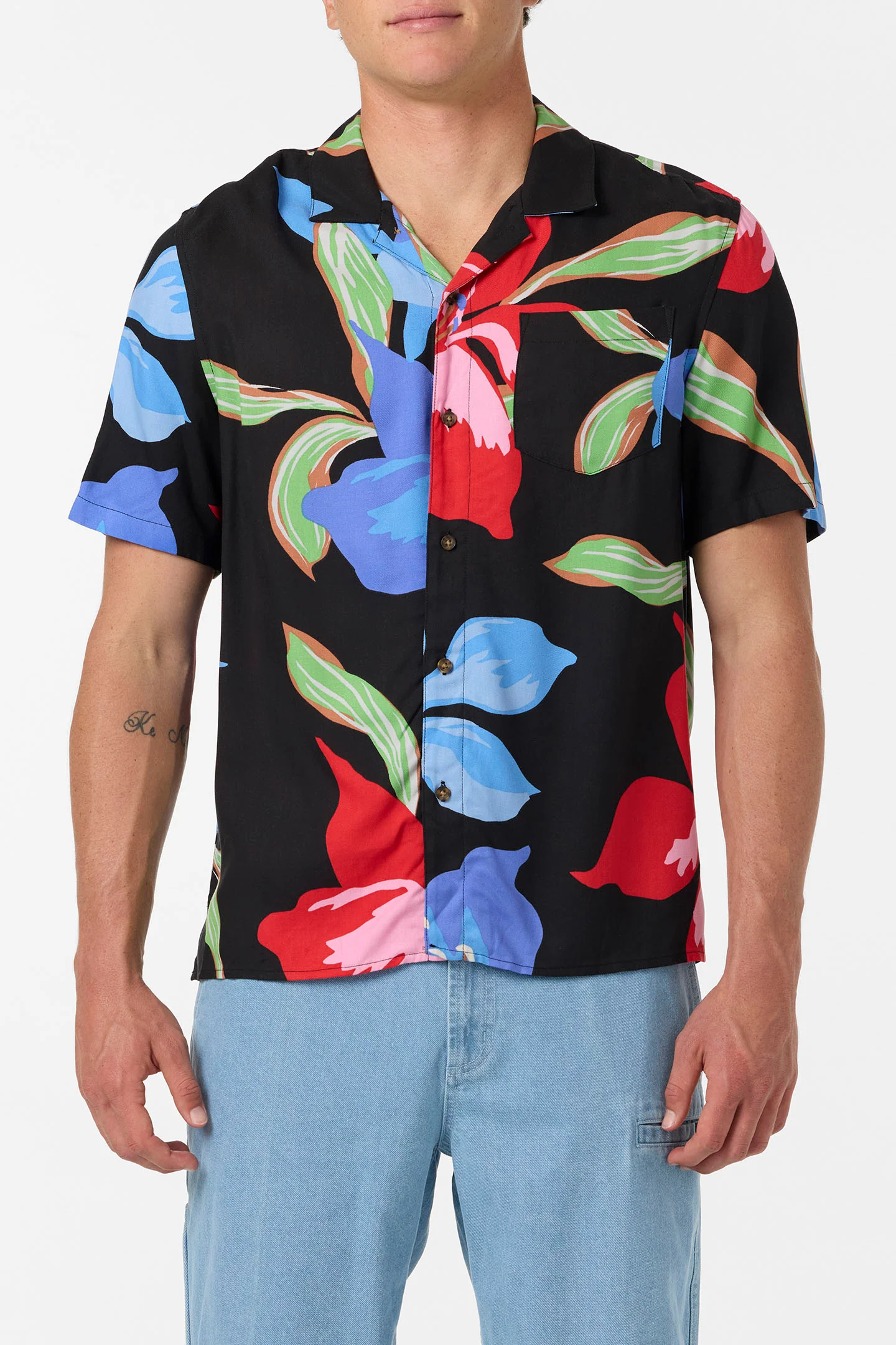 Relaxed Woven Camp Shirt - Image 4