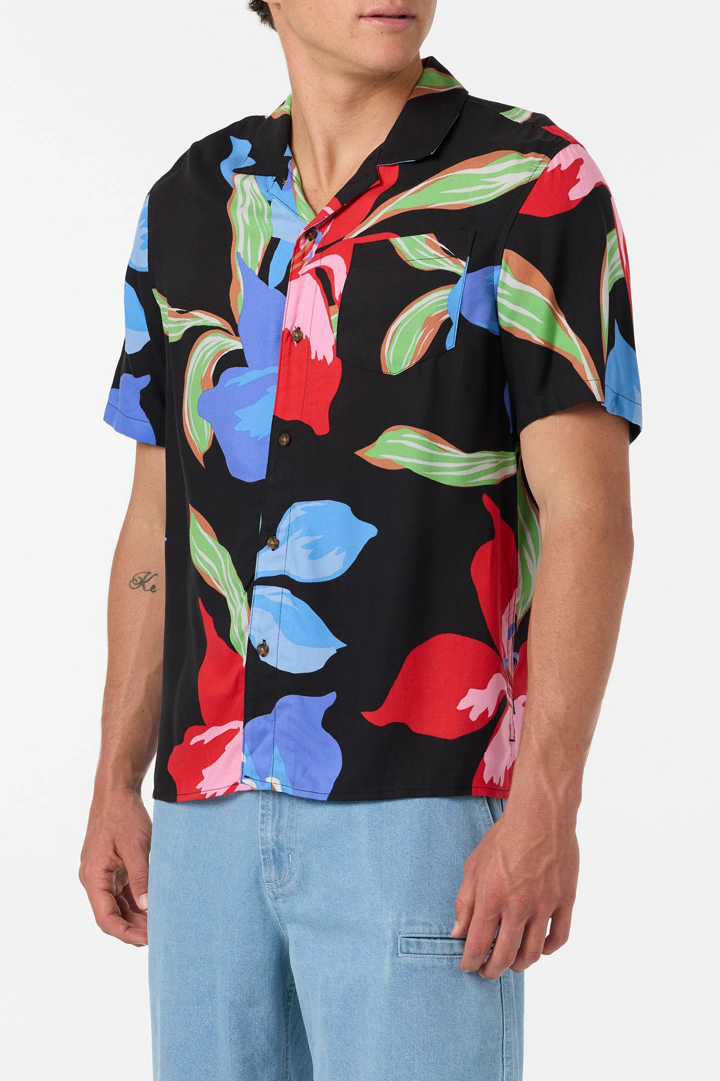 Relaxed Woven Camp Shirt - Image 5