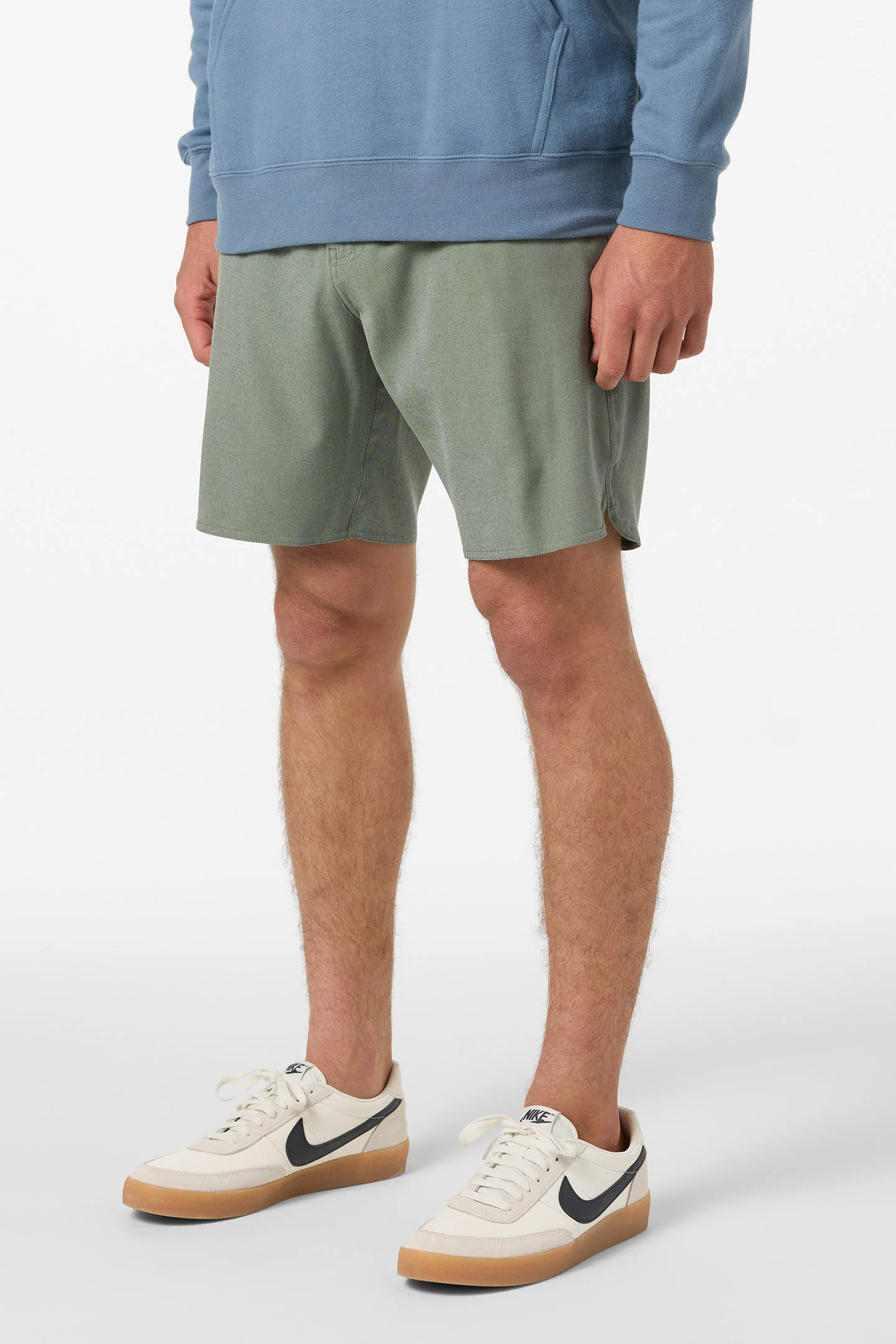 Reserve Light Check Scallop Elastic Waist 18" Hybrid Shorts - Image 3