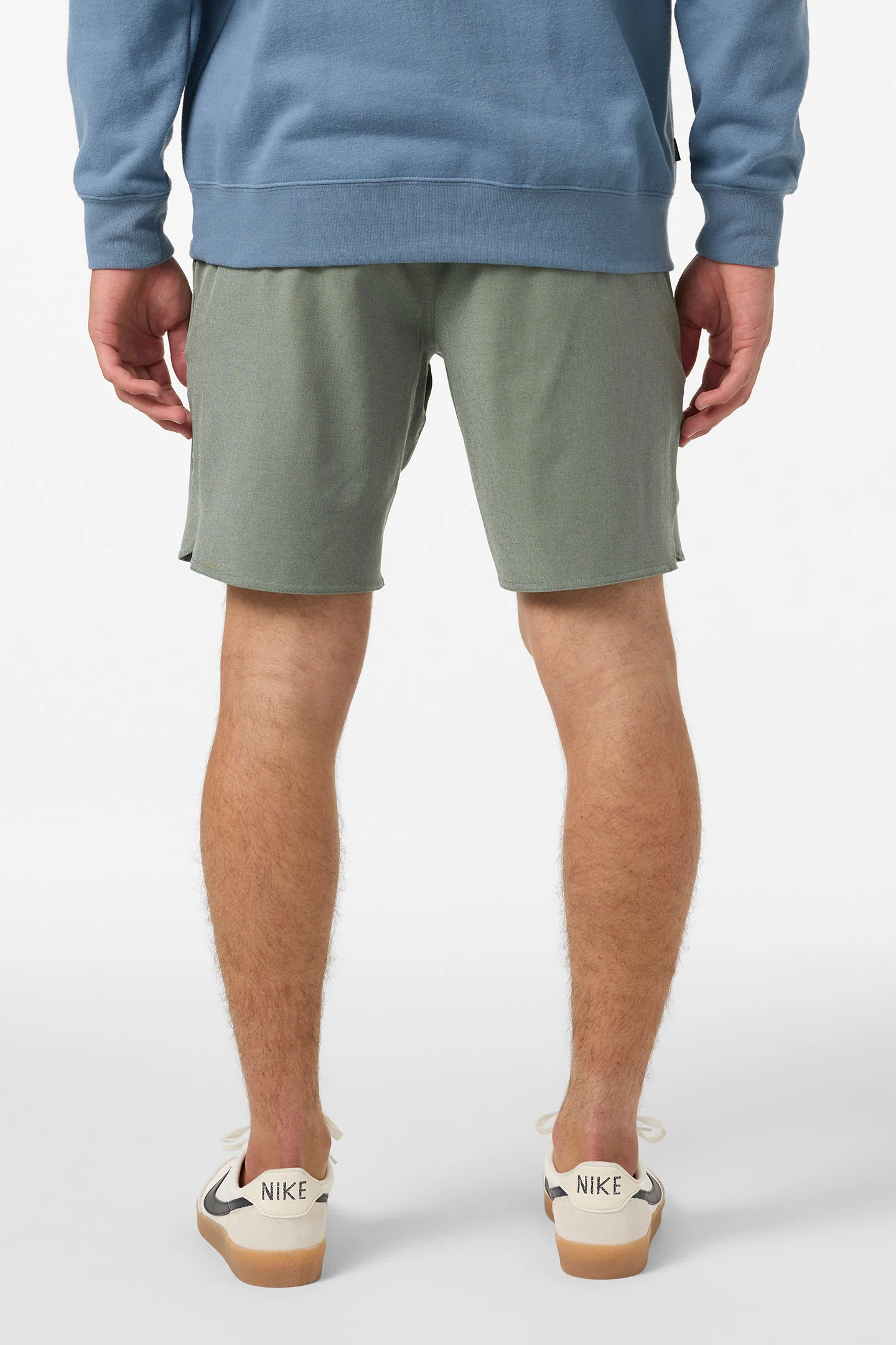 Reserve Light Check Scallop Elastic Waist 18" Hybrid Shorts - Image 4