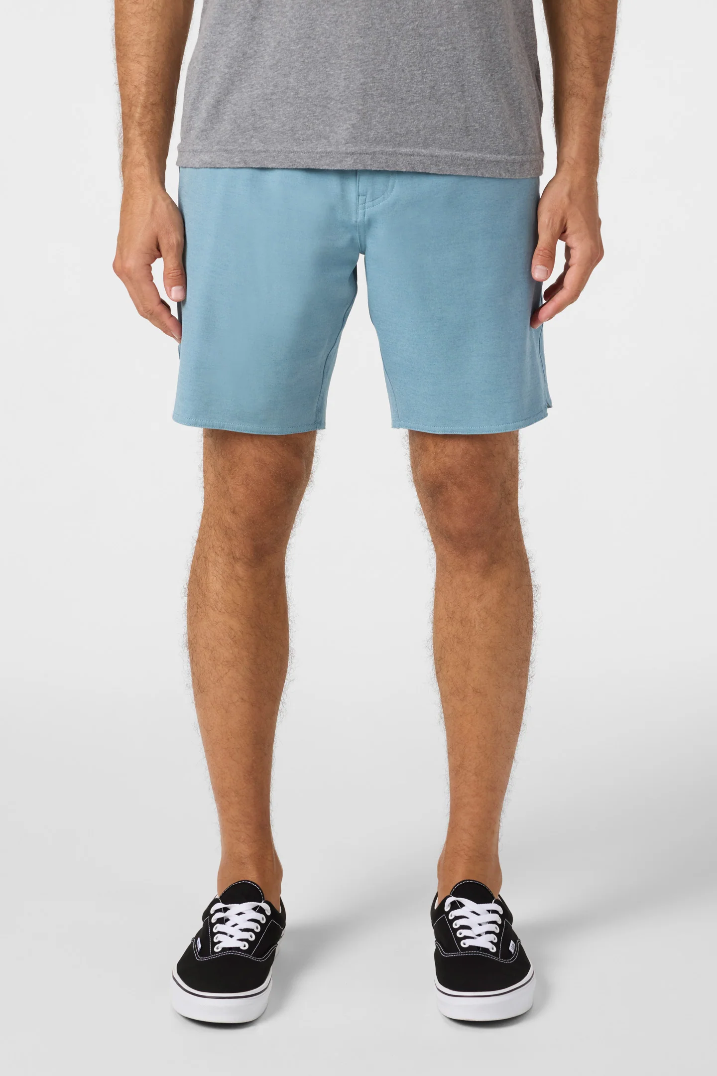 Reserve Light Check Scallop Elastic Waist 18" Hybrid Shorts - Image 2