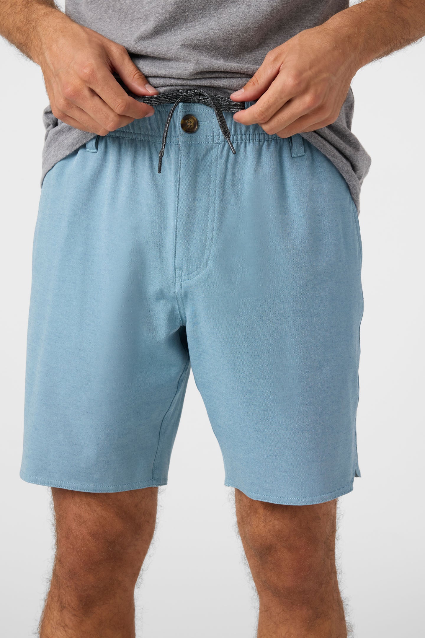 Reserve Light Check Scallop Elastic Waist 18" Hybrid Shorts - Image 3