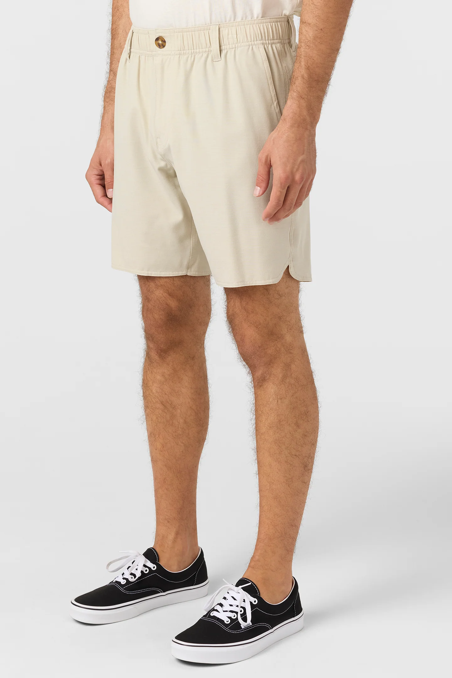 Reserve Light Check Scallop Elastic Waist 18" Hybrid Shorts - Image 3