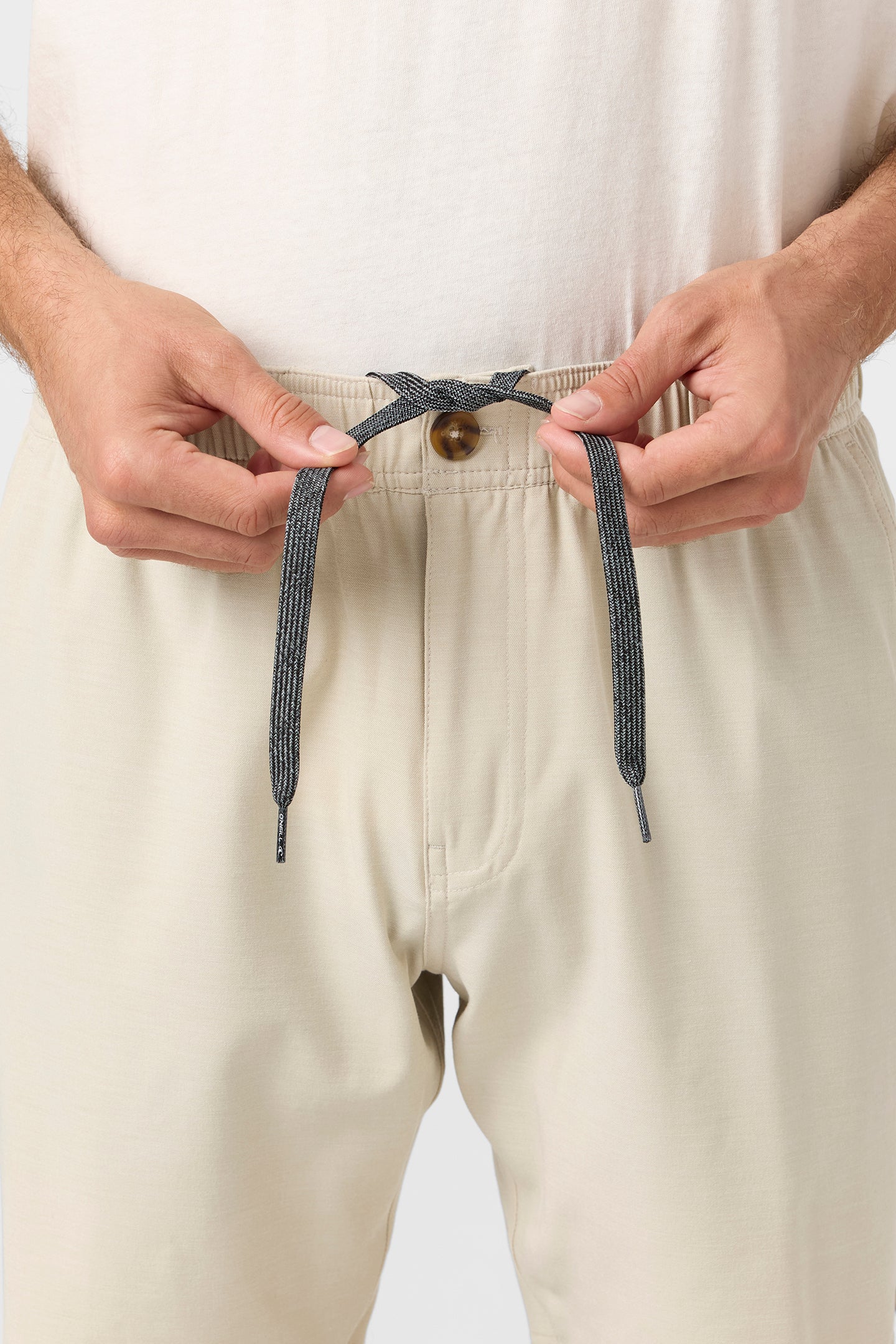 Reserve Light Check Scallop Elastic Waist 18" Hybrid Shorts - Image 4