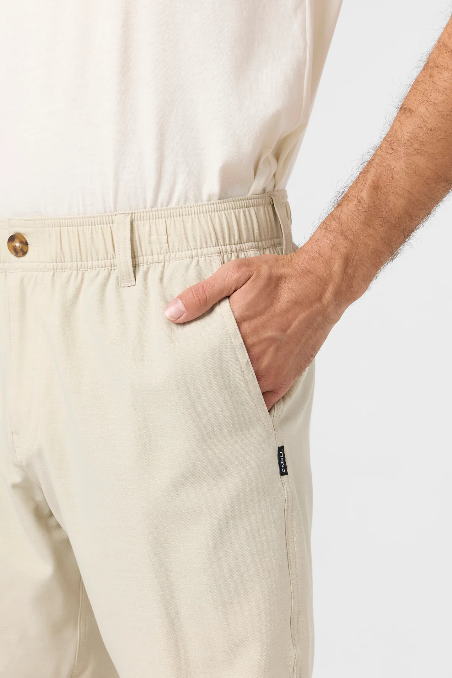 Reserve Light Check Scallop Elastic Waist 18" Hybrid Shorts - Image 5