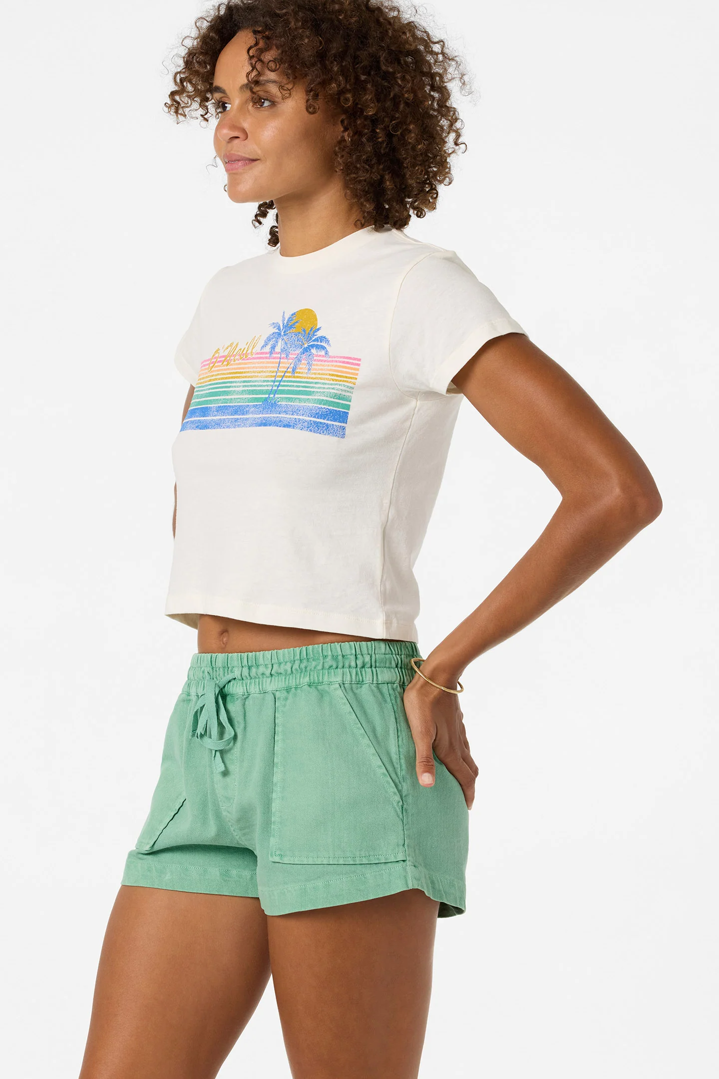 Retro Stripe Fitted Tee - Image 4
