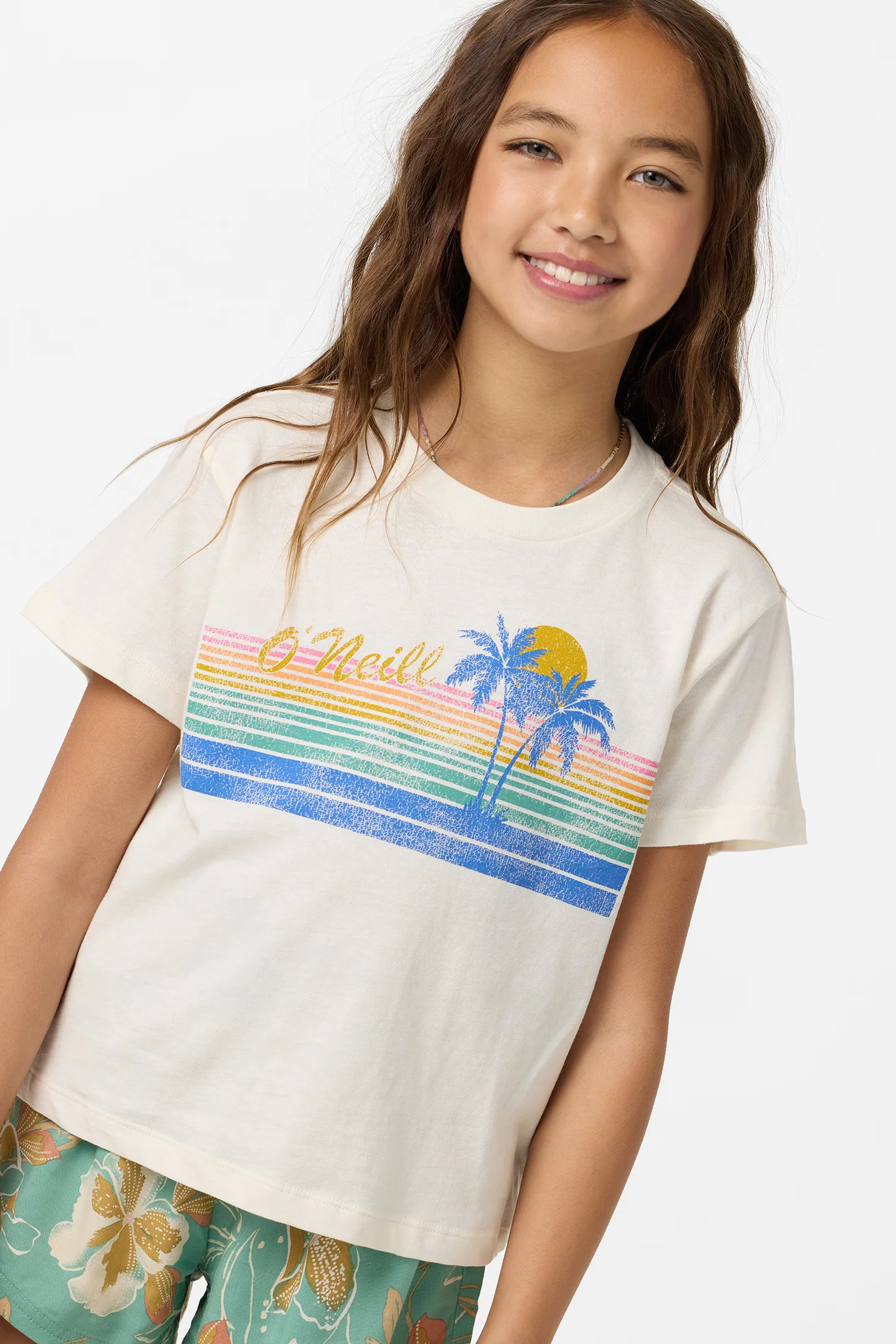 Girl's Retro Stripe Willa Skimmer Tee - Image 4