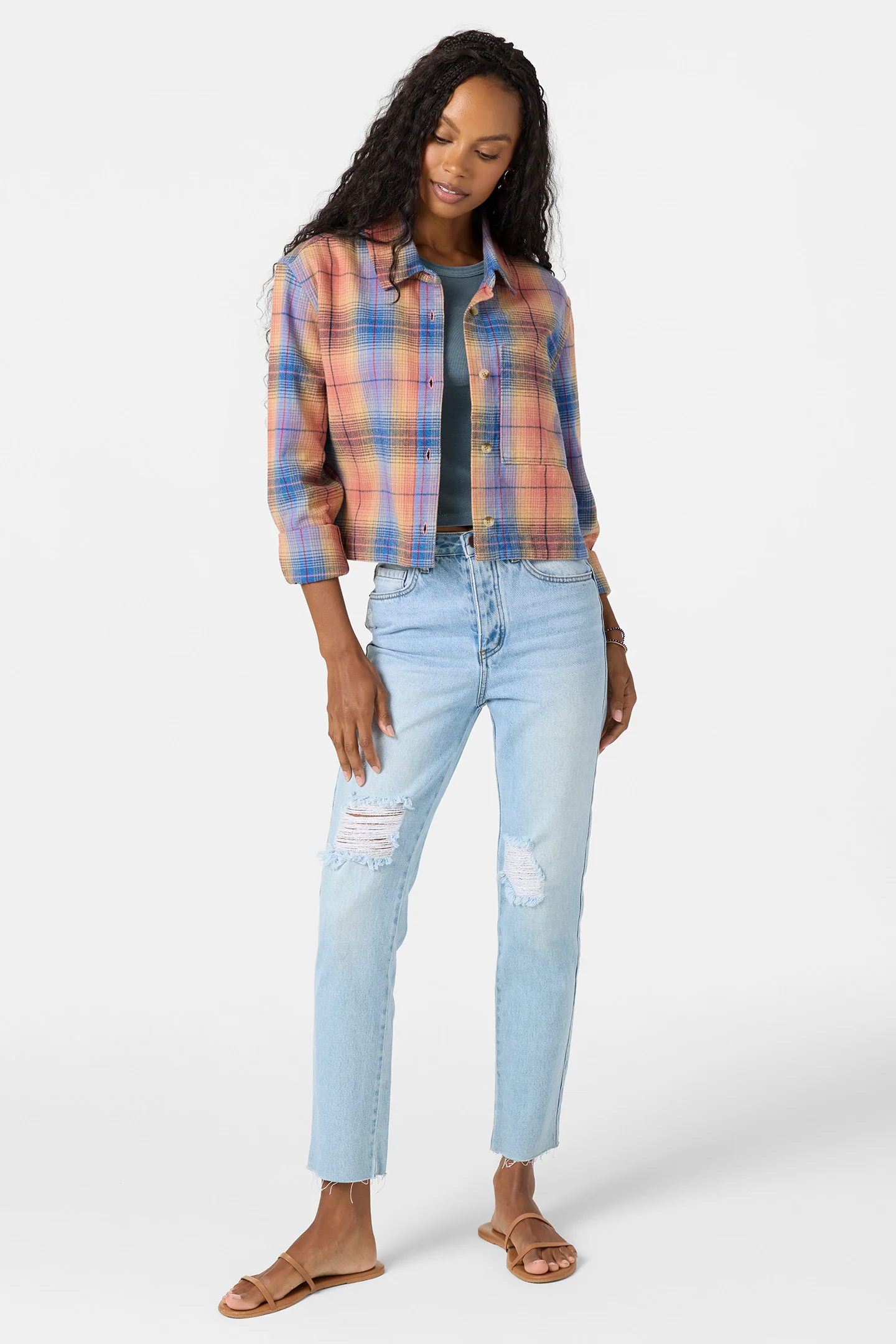 Roy Flannel Long Sleeve Top - Image 3