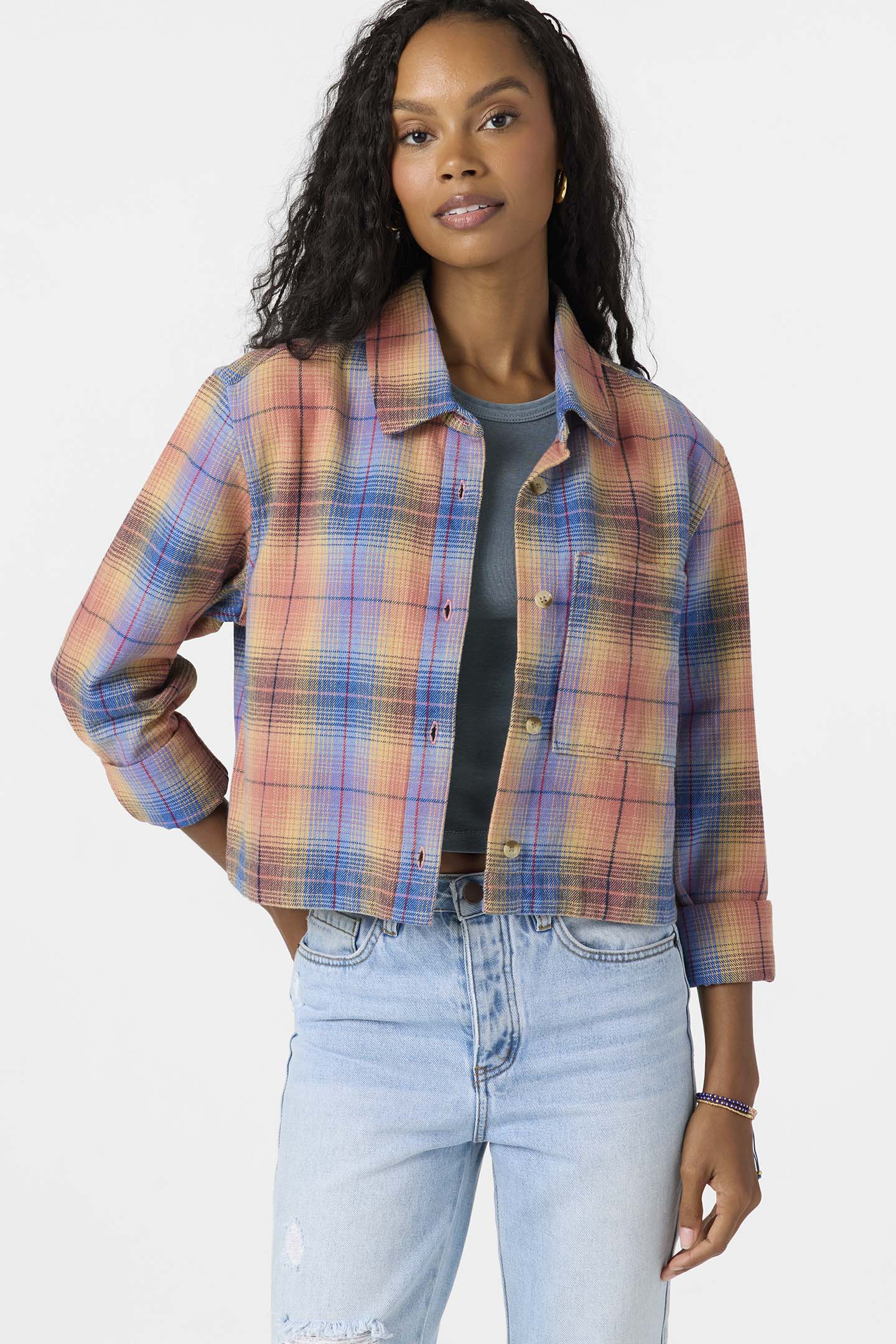 Roy Flannel Long Sleeve Top - Image 4