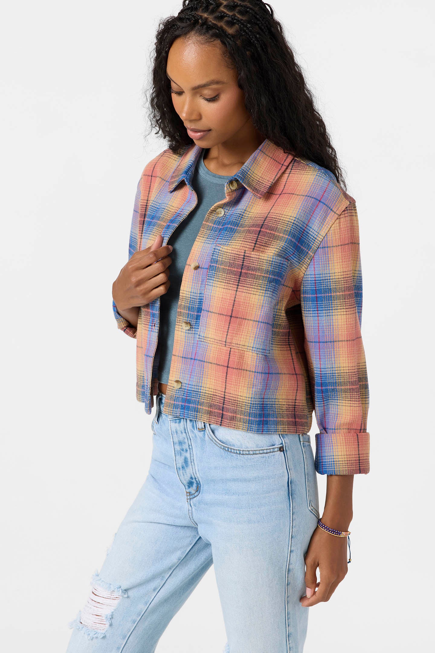 Roy Flannel Long Sleeve Top - Image 5