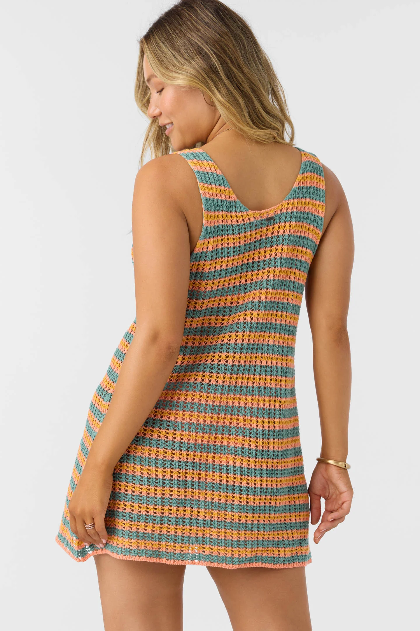 Ryan Stripe Mini Cover-Up Dress - Image 8