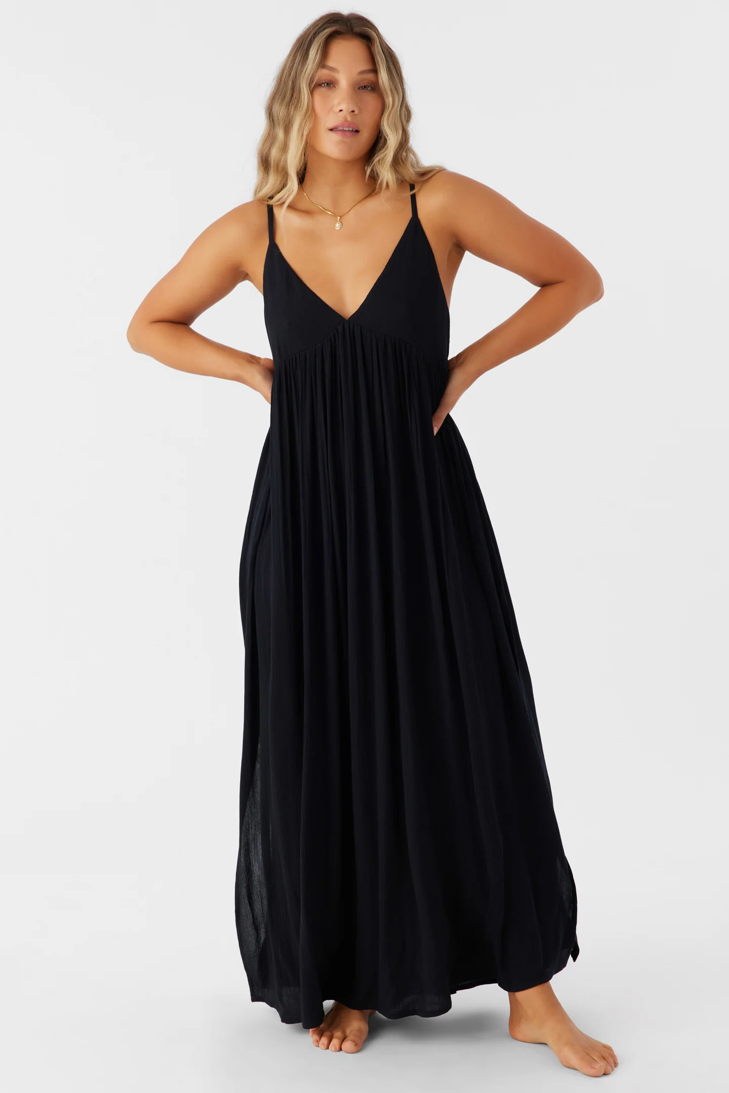 Saltwater Solids Mel Maxi Cover-Up Dress - Image 3