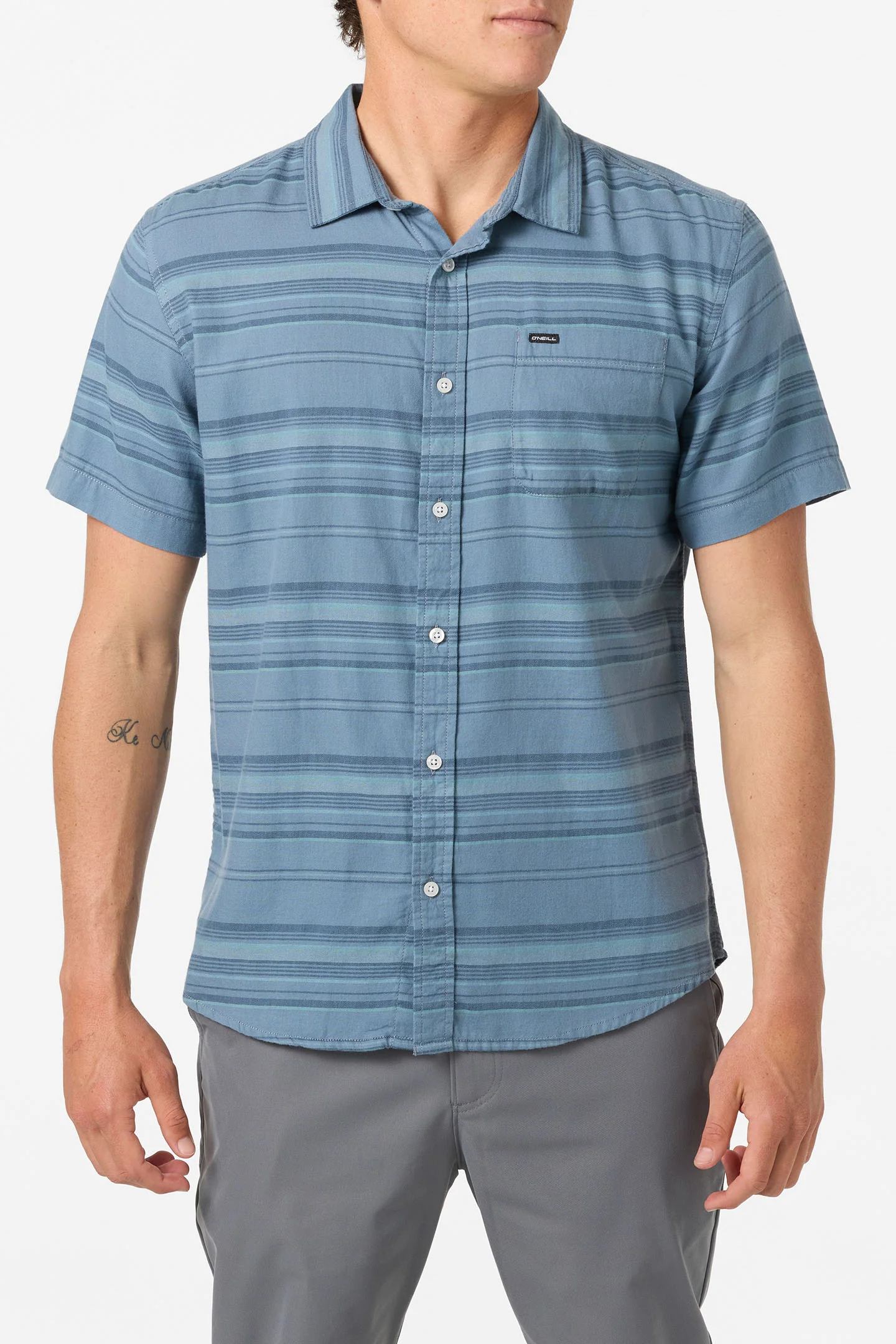 Seafaring Stripe Stretch Standard Fit Shirt - Image 2