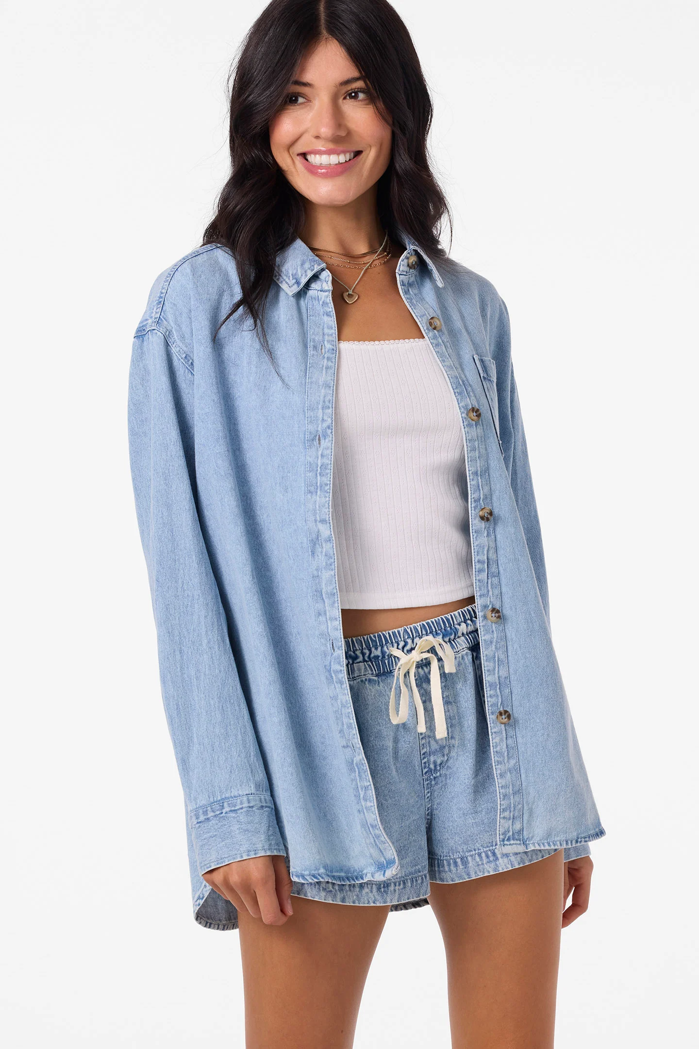 Sevie Denim Shacket - Image 5
