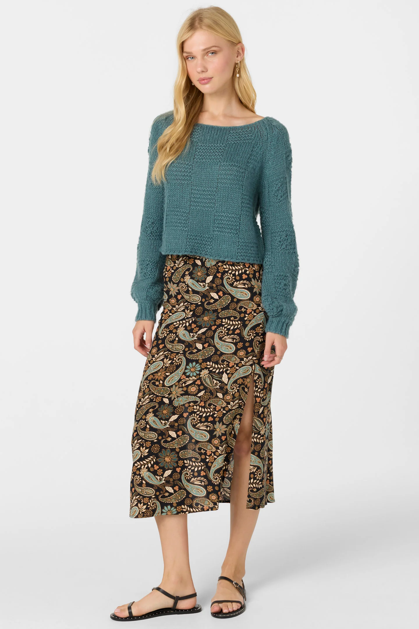 Sunni Rosalia Paisley Midi Skirt - Image 3