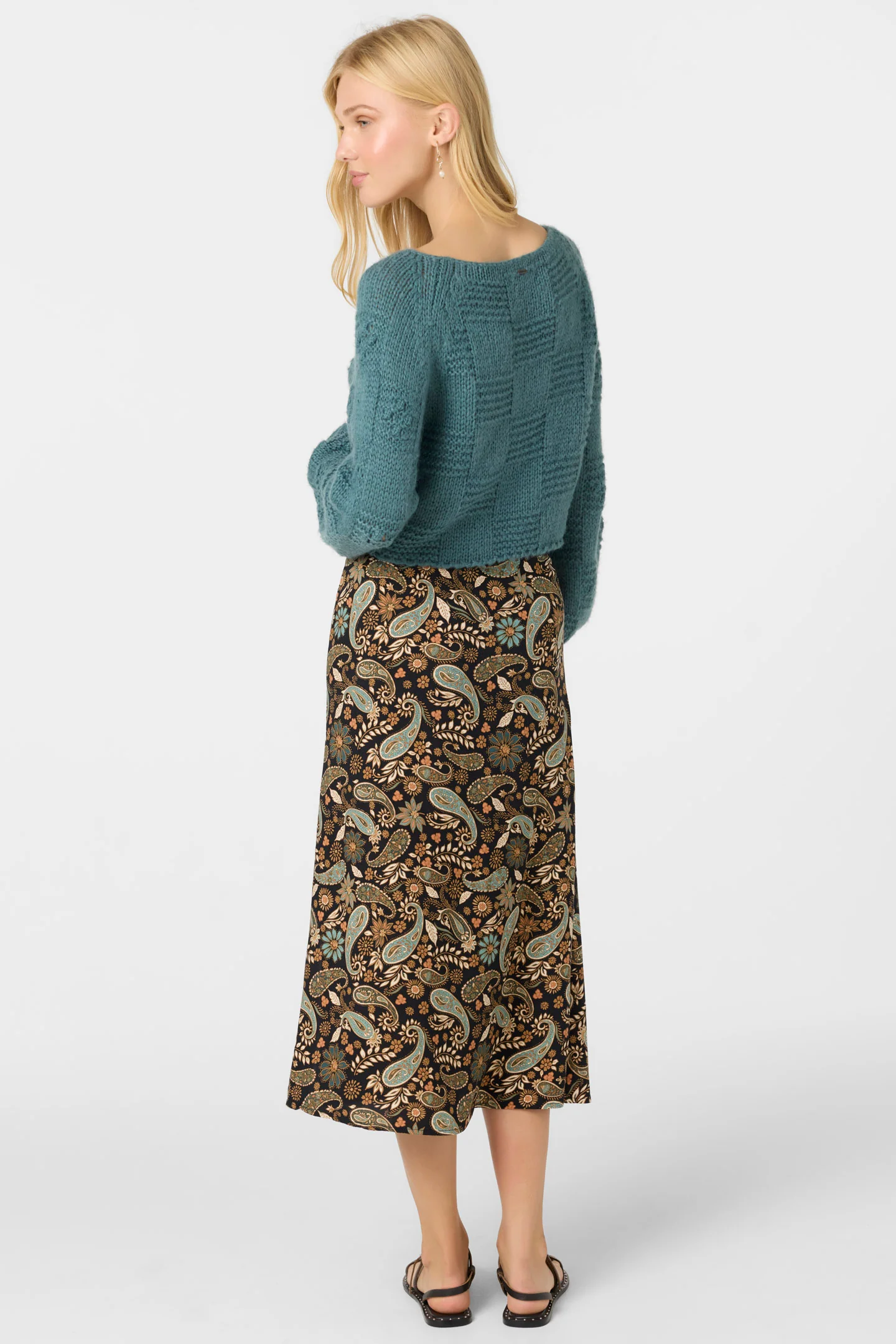 Sunni Rosalia Paisley Midi Skirt - Image 7