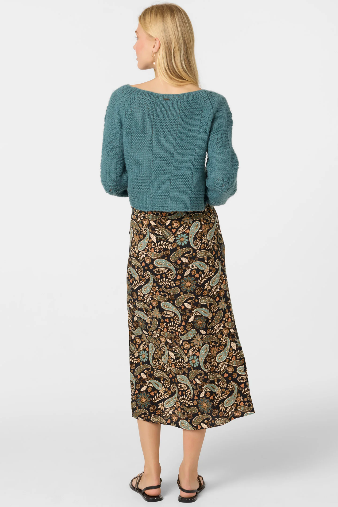 Sunni Rosalia Paisley Midi Skirt - Image 8