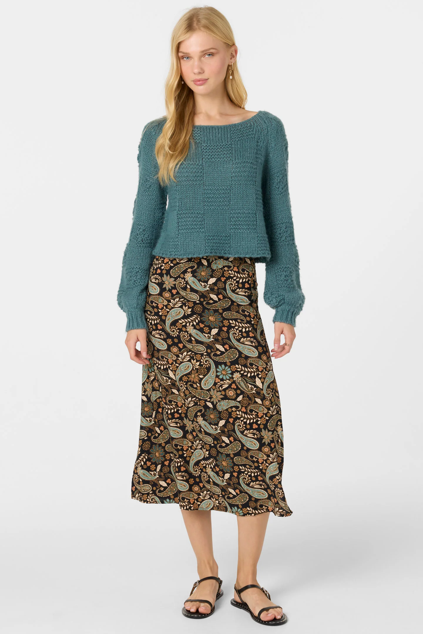 Sunni Rosalia Paisley Midi Skirt - Image 9