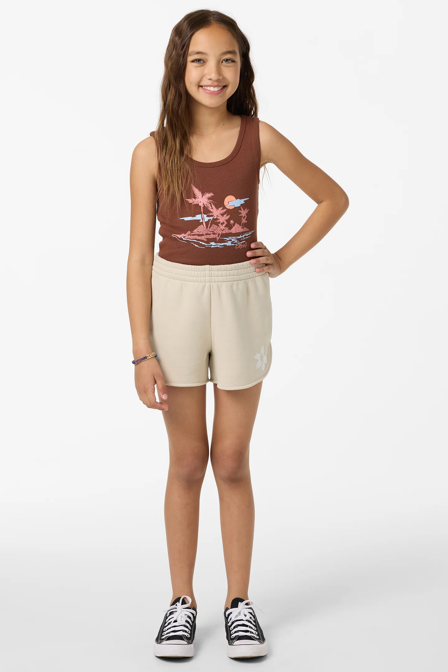 Girl's Tropic Melt Scallop Lounge Shorts - Image 3