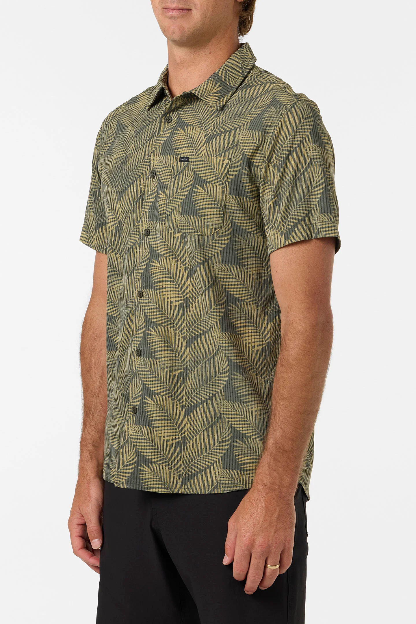 TRVLR Perforated Printed Standard Fit Shirt - Image 3